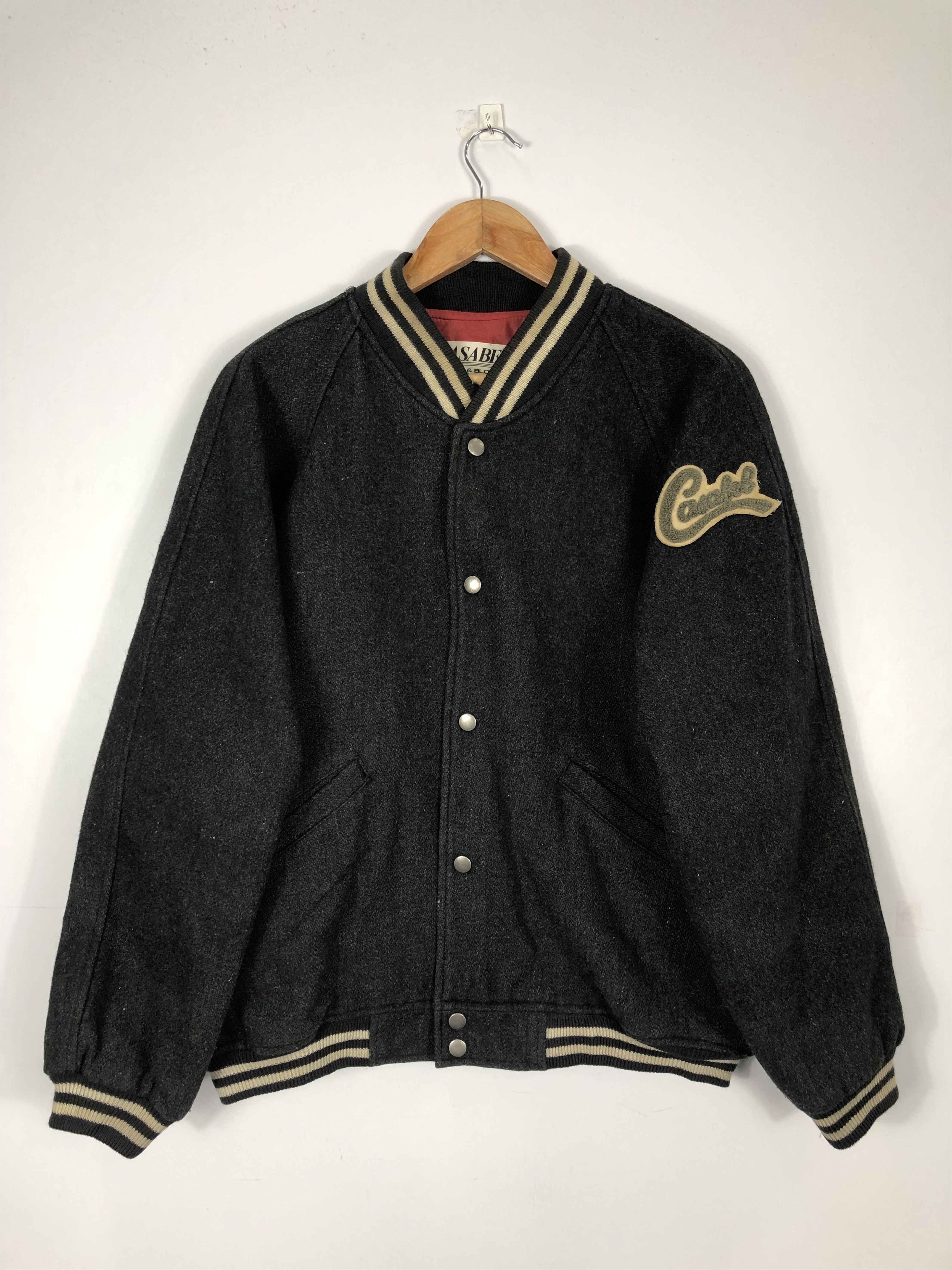 Vintage Vintage 90s Varsity Jacket Embroidery Patches Logo V0180 Size US L / EU 52-54 / 3 - 2 Thumbnail
