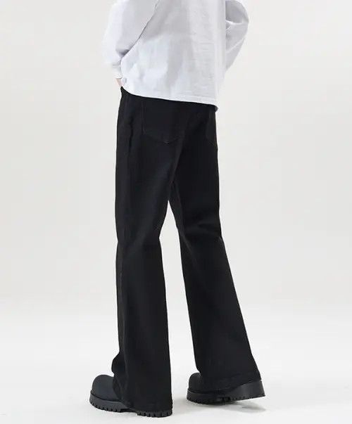 VIBE Black Vintage Stretch Slim-Fit Bootcut Jeans Size US 32 / EU 48 - 6 Thumbnail