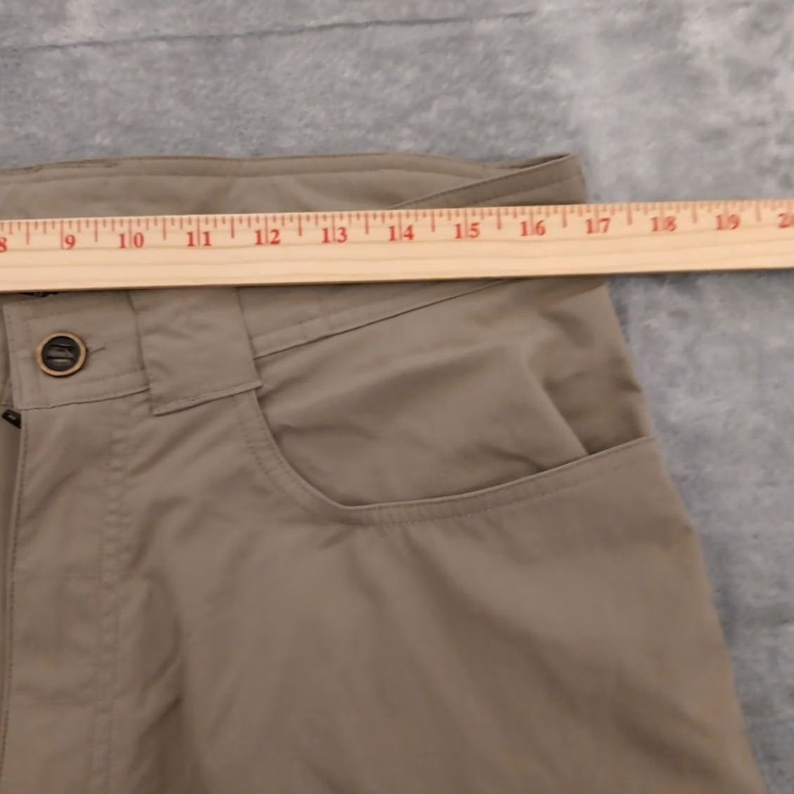 Vintage Cabela's Pants Mens Size 34 Gray Nylon Blend 33x29 Chino Straight Pocket Regular Footnotes: Inseam 29 in Size US 34 / EU 50 - 2 Thumbnail