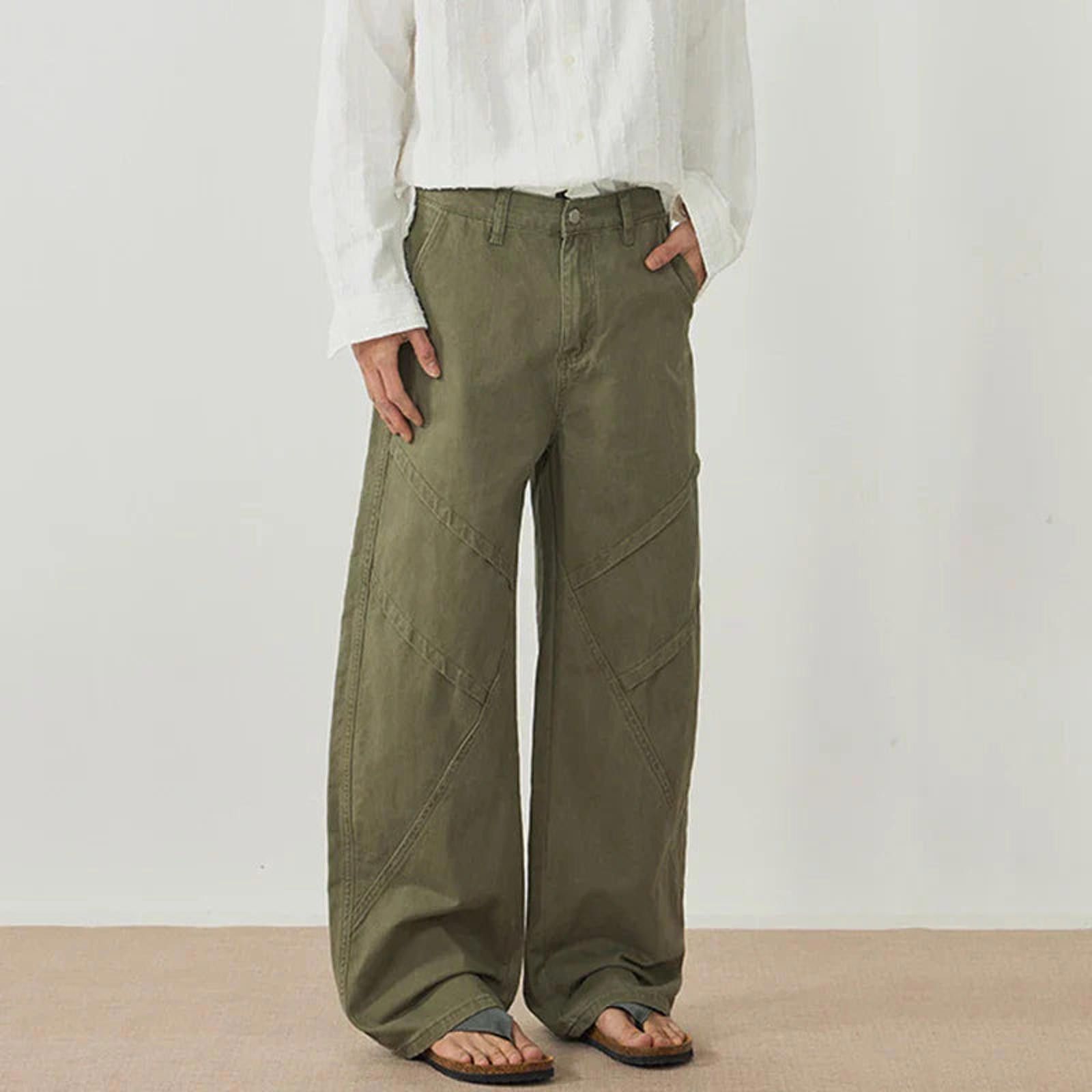 Jean Baggy Wide-Leg Embroidered Stripe Jeans Size US 32 / EU 48 - 4 Thumbnail