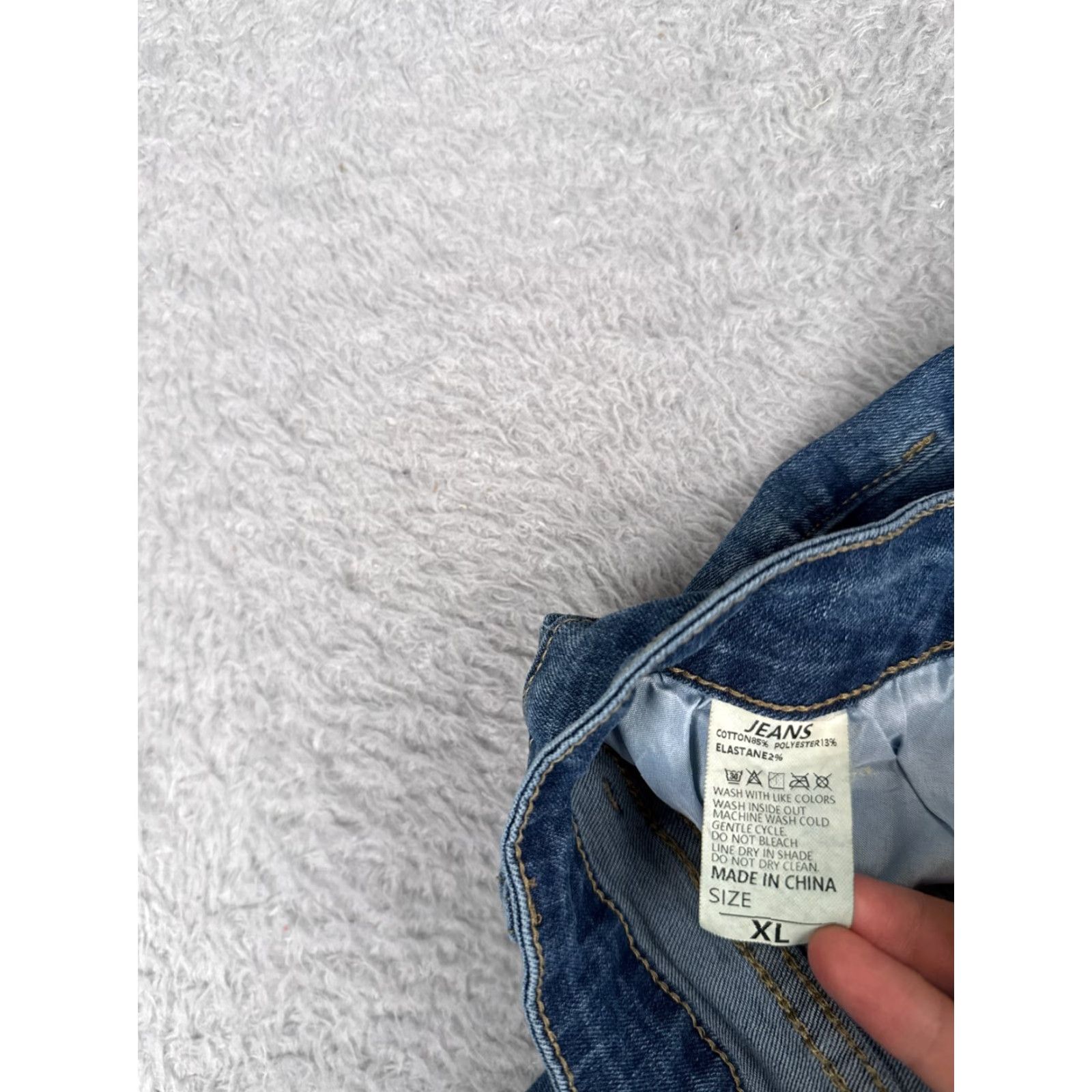 Vintage Vintage Unbranded Women's Jeans Flared 30x29 High Rise Denim Embroidered Floral Cotton Blend Blue Size 30" / US 8 / IT 44 - 6 Thumbnail