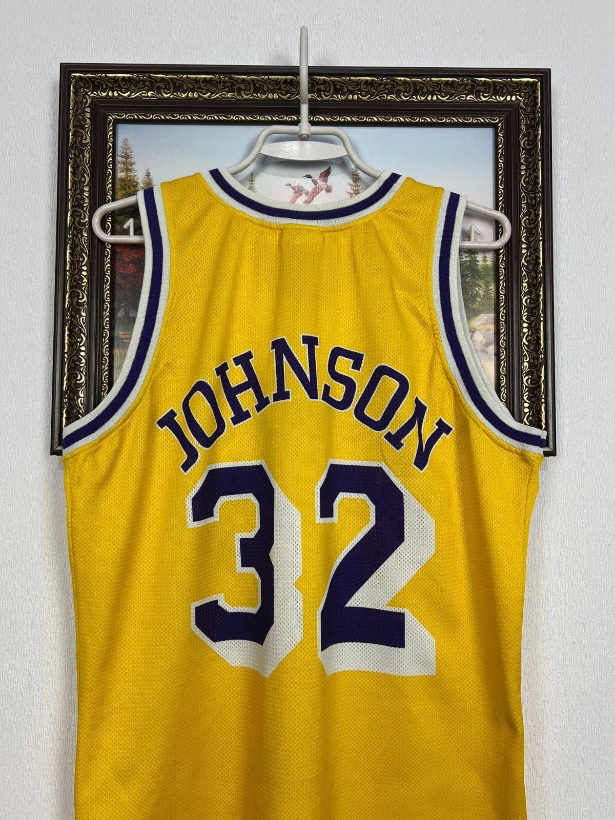 Champion Vintage Champion Los Angeles Lakers Johnson NBA Jersey Shirt Size US S / EU 44-46 / 1 - 5 Thumbnail