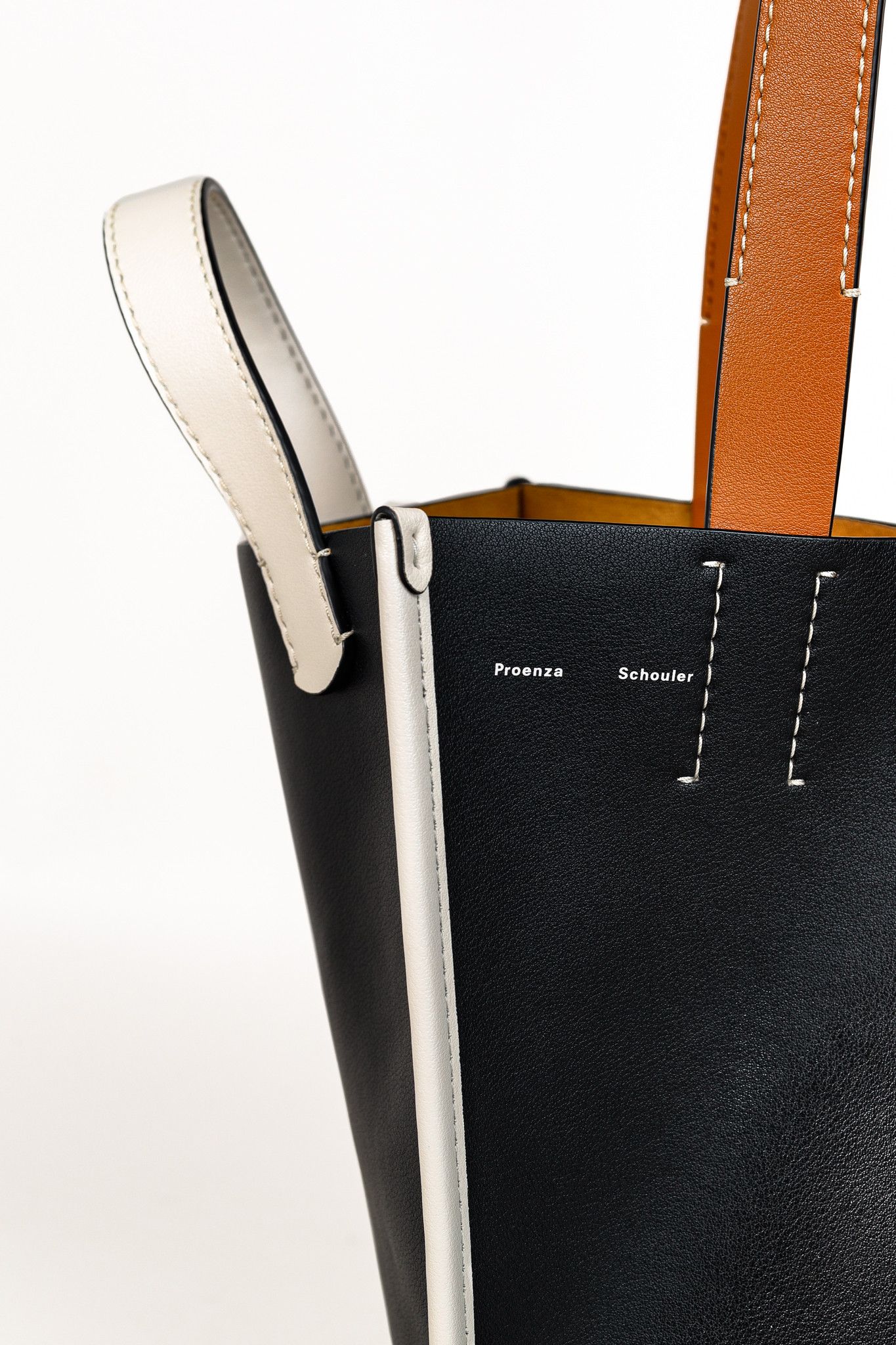 Proenza Schouler White Label Proenza Schouler White Label Large Mercer Black Leather Tote Size ONE SIZE - 7 Thumbnail