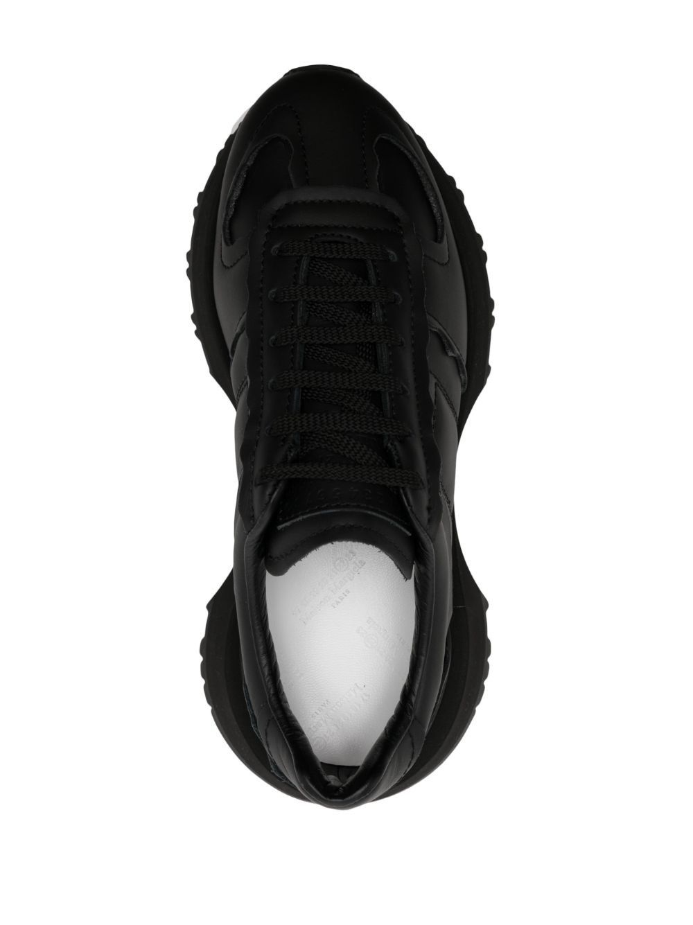 Maison Margiela oc11z0325 Seam-Detail Low-Top Sneakers in Black Size US 7 / IT 37 - 4 Thumbnail