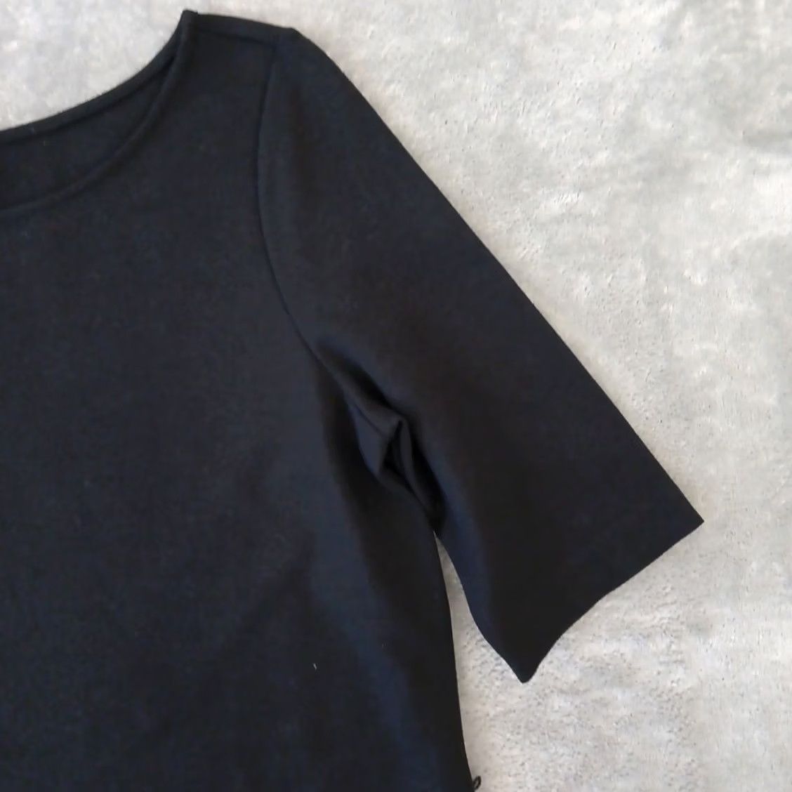 Talbots Talbots Sheath Dress Size 8 Black Short Sleeve Pullover Midi - Vintage (No) Size M / US 6-8 / IT 42-44 - 3 Thumbnail