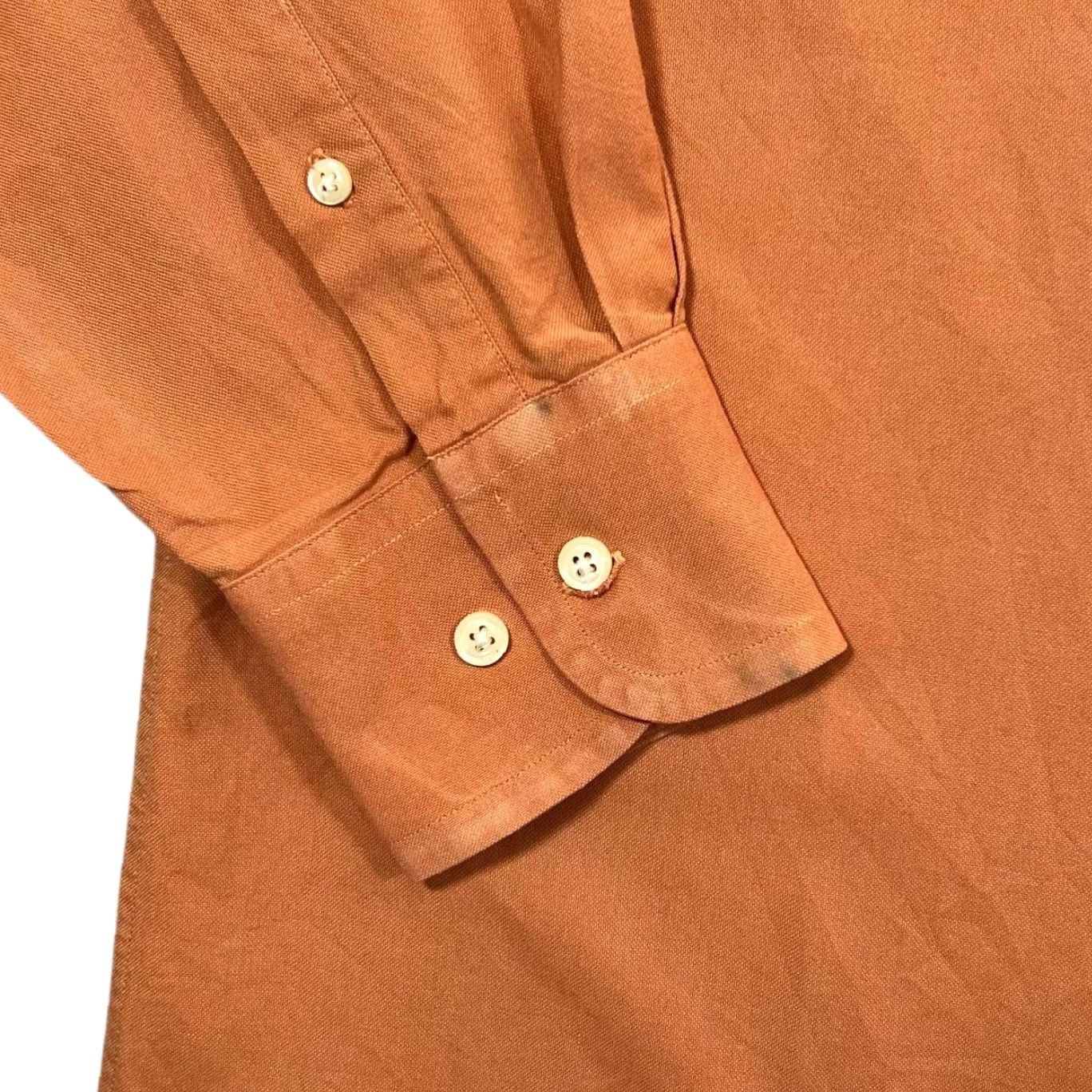 Nautica Nautica Vintage Oxford Orange Long Sleeve Button-Up Shirt XXL Men's Cotton Casual Shirt Size US XXL / EU 58 / 5 - 5 Thumbnail