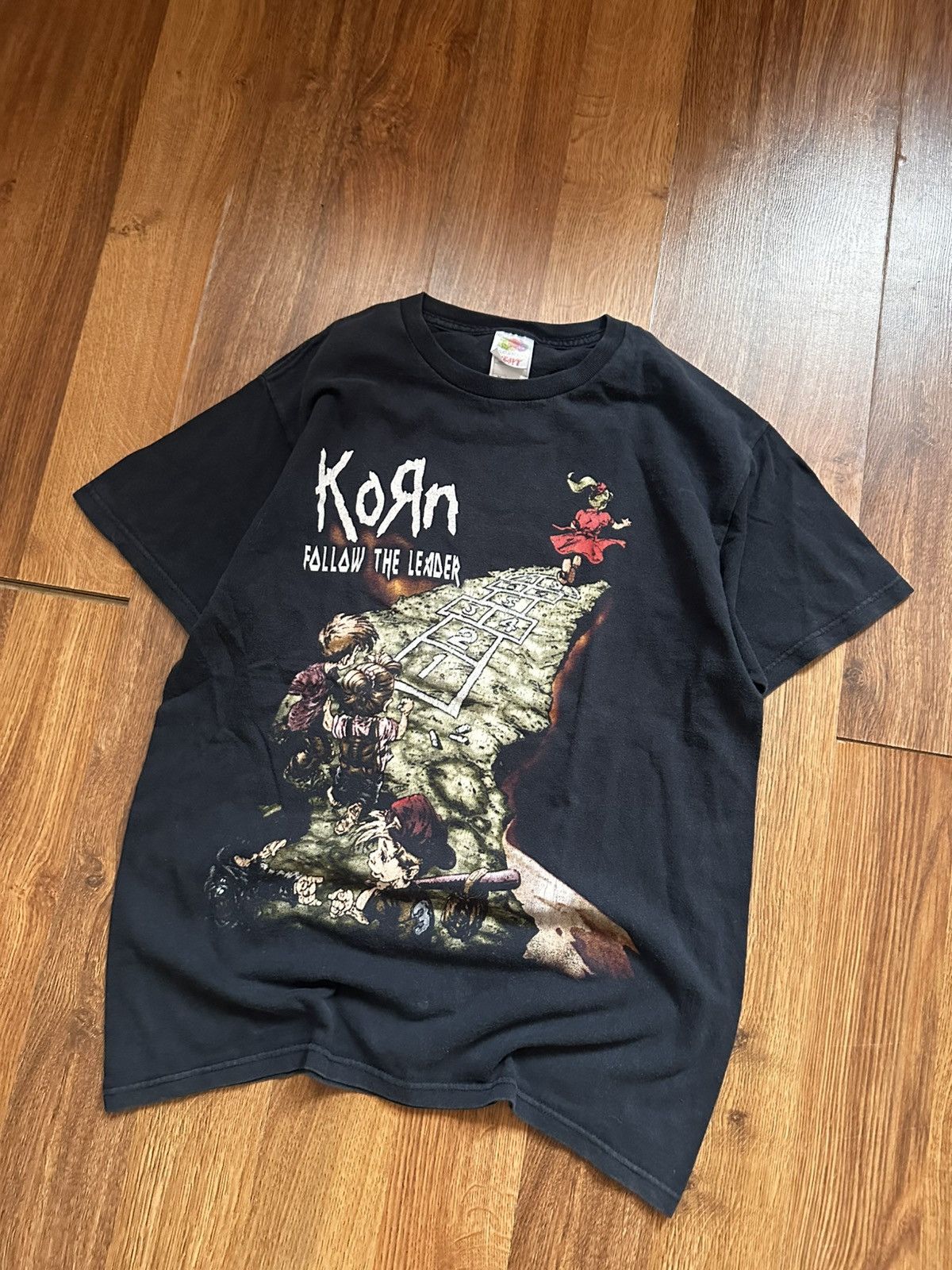 Vintage Vintage Korn Follow The Leader Graphic Tee Double Sided M Size US M / EU 48-50 / 2 - 2 Thumbnail