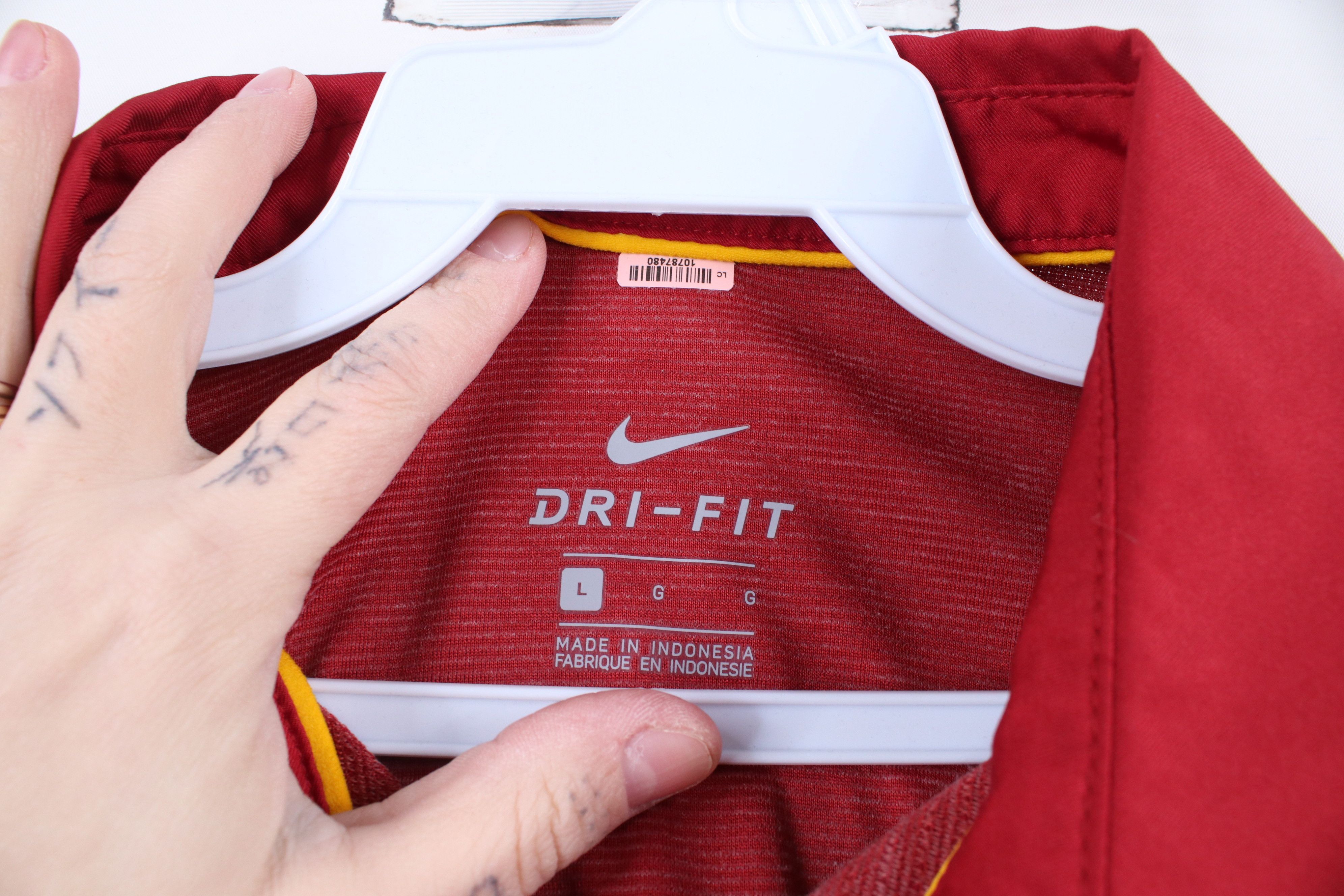 Nike × Vintage Nike Iowa State University Collared Golf Polo Shirt Red Size US L / EU 52-54 / 3 - 7 Thumbnail