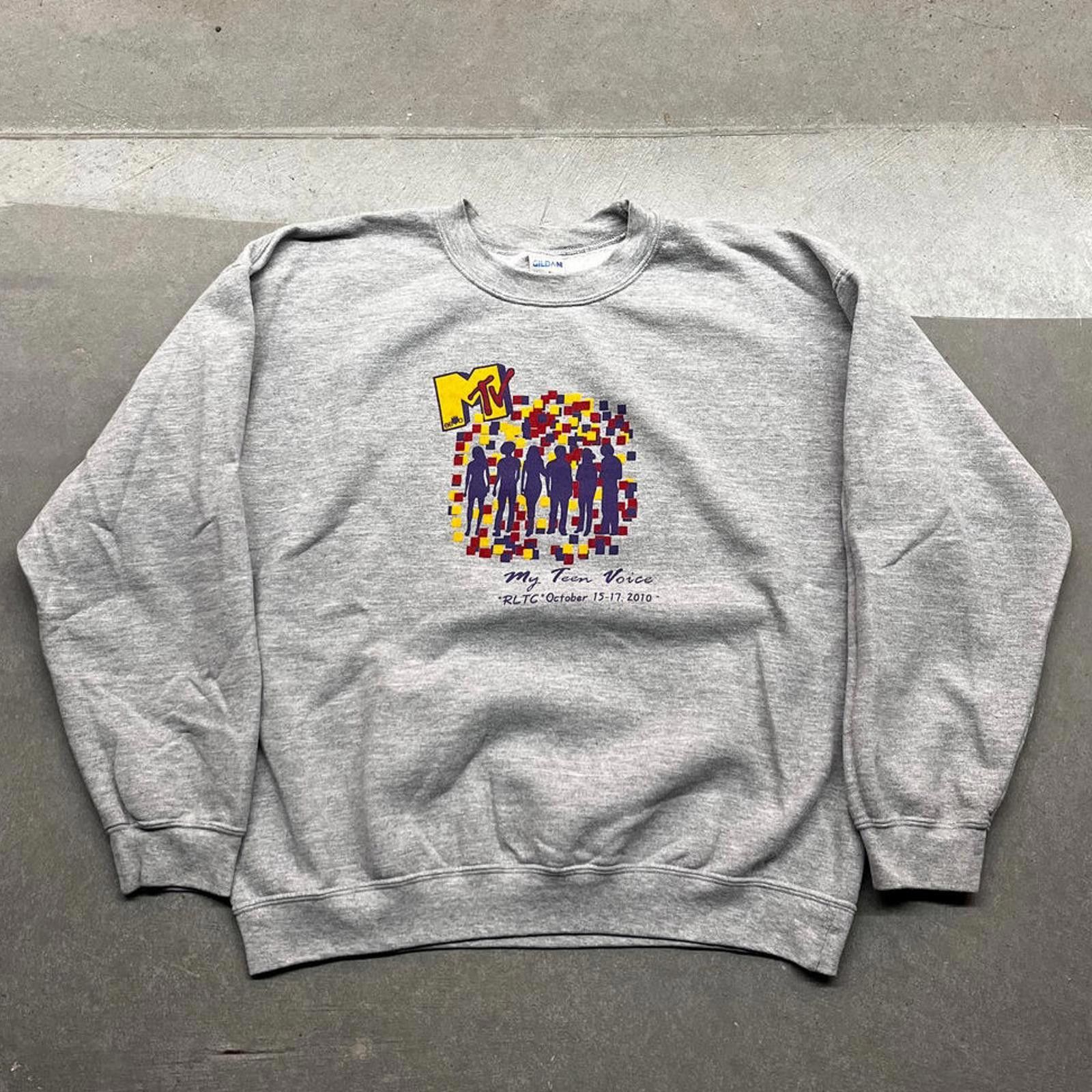 Mtv 2010 MTV "My Teen Voice" Graphic Crewneck Sweatshirt Large Size US L / EU 52-54 / 3 - 1 Thumbnail