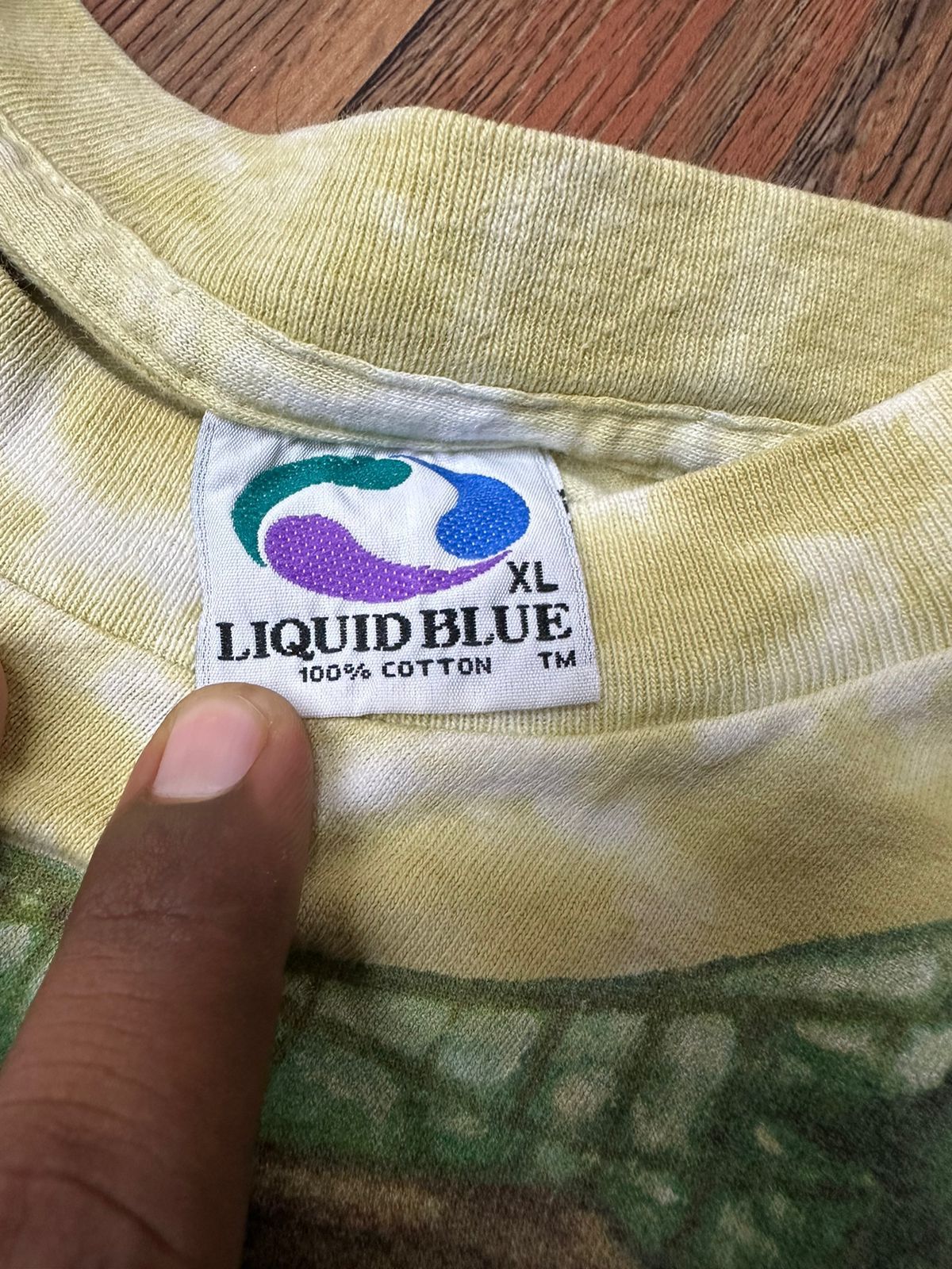 Liquid Blue × Vintage Vintage 90s Liquid Blue Elephant Jungle T Shirt Single stich Size US XL / EU 56 / 4 - 7 Thumbnail