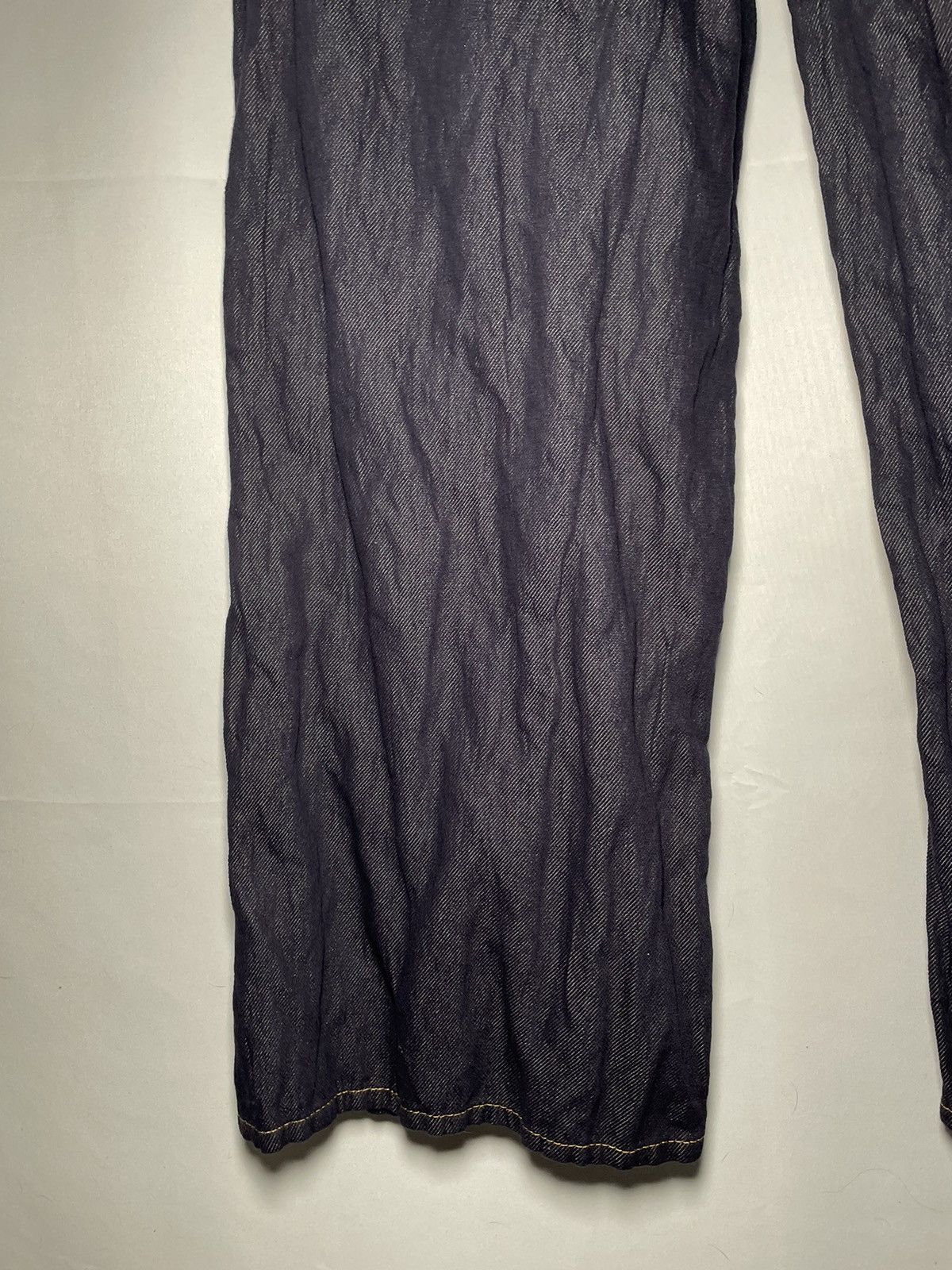 Bottega Veneta Bottega Veneta Indigo Crinkled Denim Jeans Size US 36 / EU 52 - 10 Thumbnail
