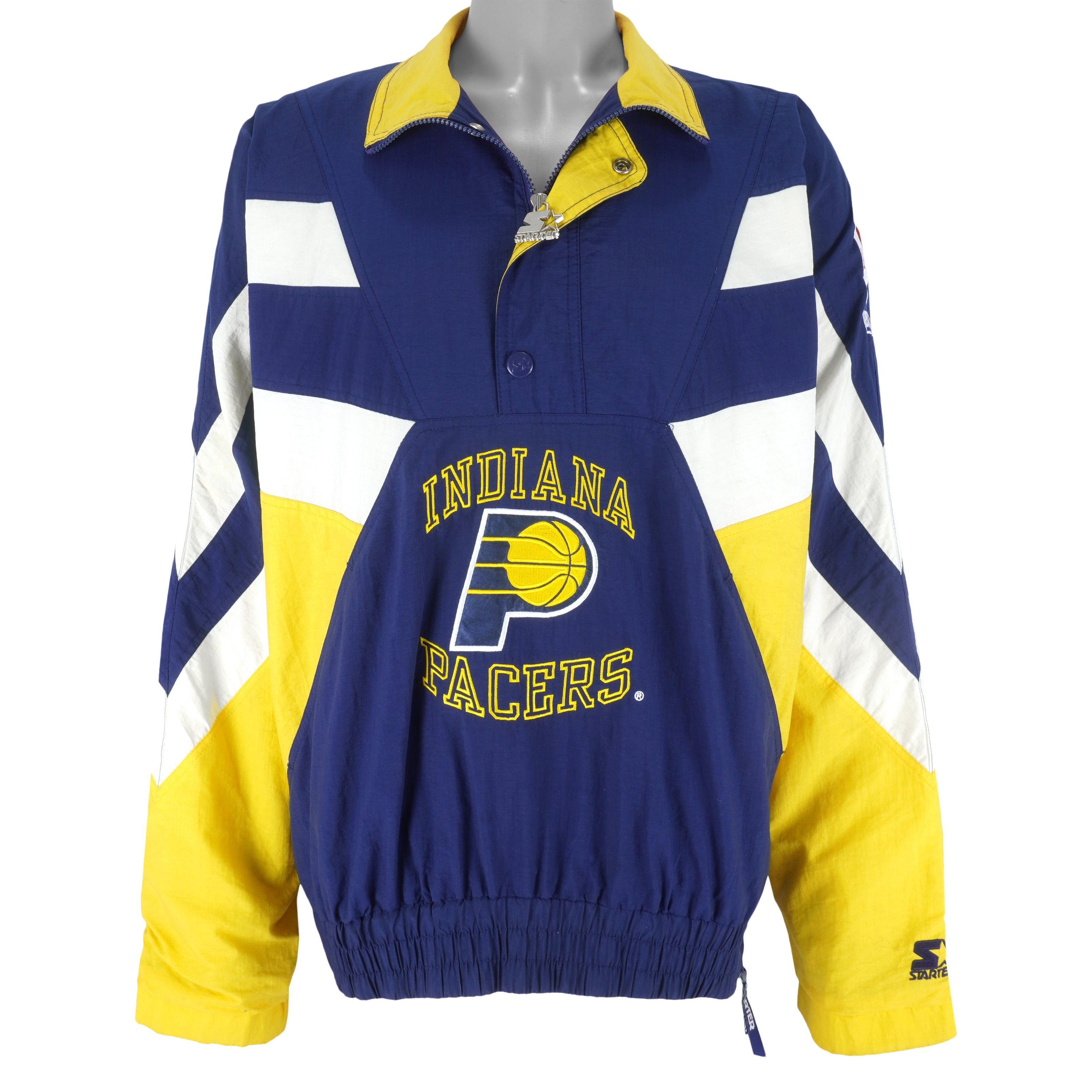Starter Indiana Pacers Embroidered Pullover Jacket 1990s Size US L / EU 52-54 / 3 - 2 Thumbnail