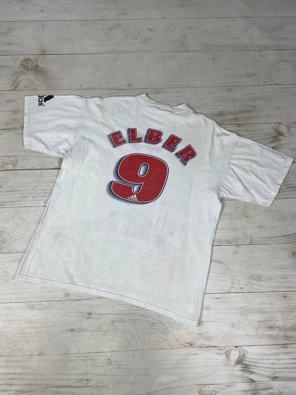 Adidas Vintage Adidas Bayern Munich Giovane Elber 90s T-Shirt Size US S / EU 44-46 / 1 - 2 Thumbnail