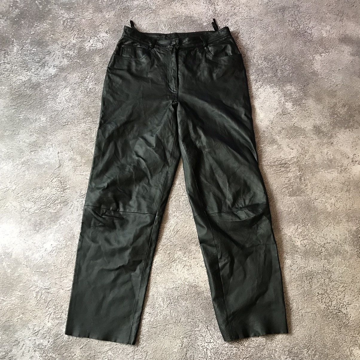 Archival Clothing vintage y2k leather pants streetwear biker opium vamp ...