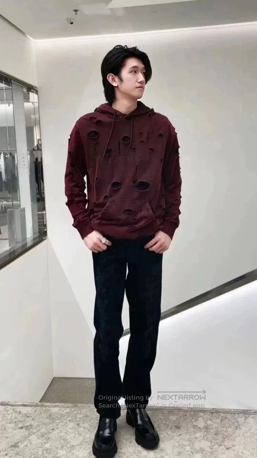 Givenchy Givenchy Distressed Logo New Hoodie. Size US M / EU 48-50 / 2 - 2 Thumbnail
