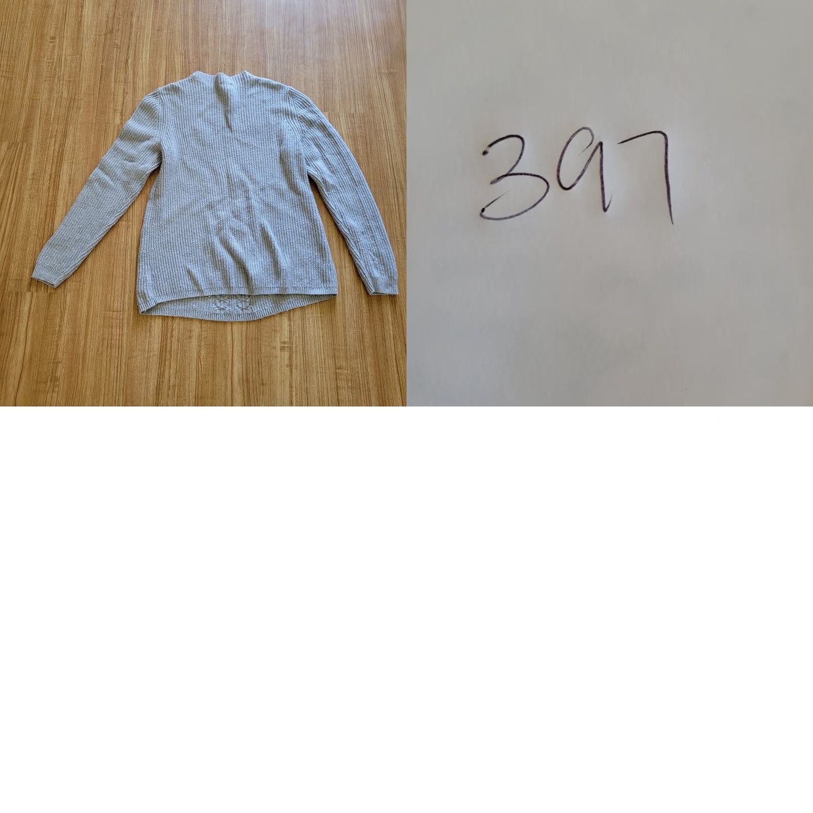 Talbots Talbots Sweater Womens Medium Gray Cable Knit Wool Blend High Neckline Pullover Long Sleeve Knit Pattern Solid Vintage No Size M / US 6-8 / IT 42-44 - 8 Thumbnail