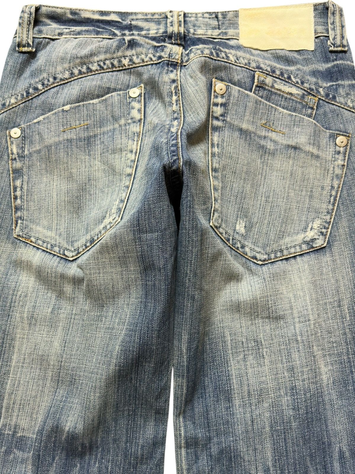 If Six Was Nine Vintage Drive Jeans Exotic Vintage Flare Grunge Denim Size US 30 / EU 46 - 5 Thumbnail