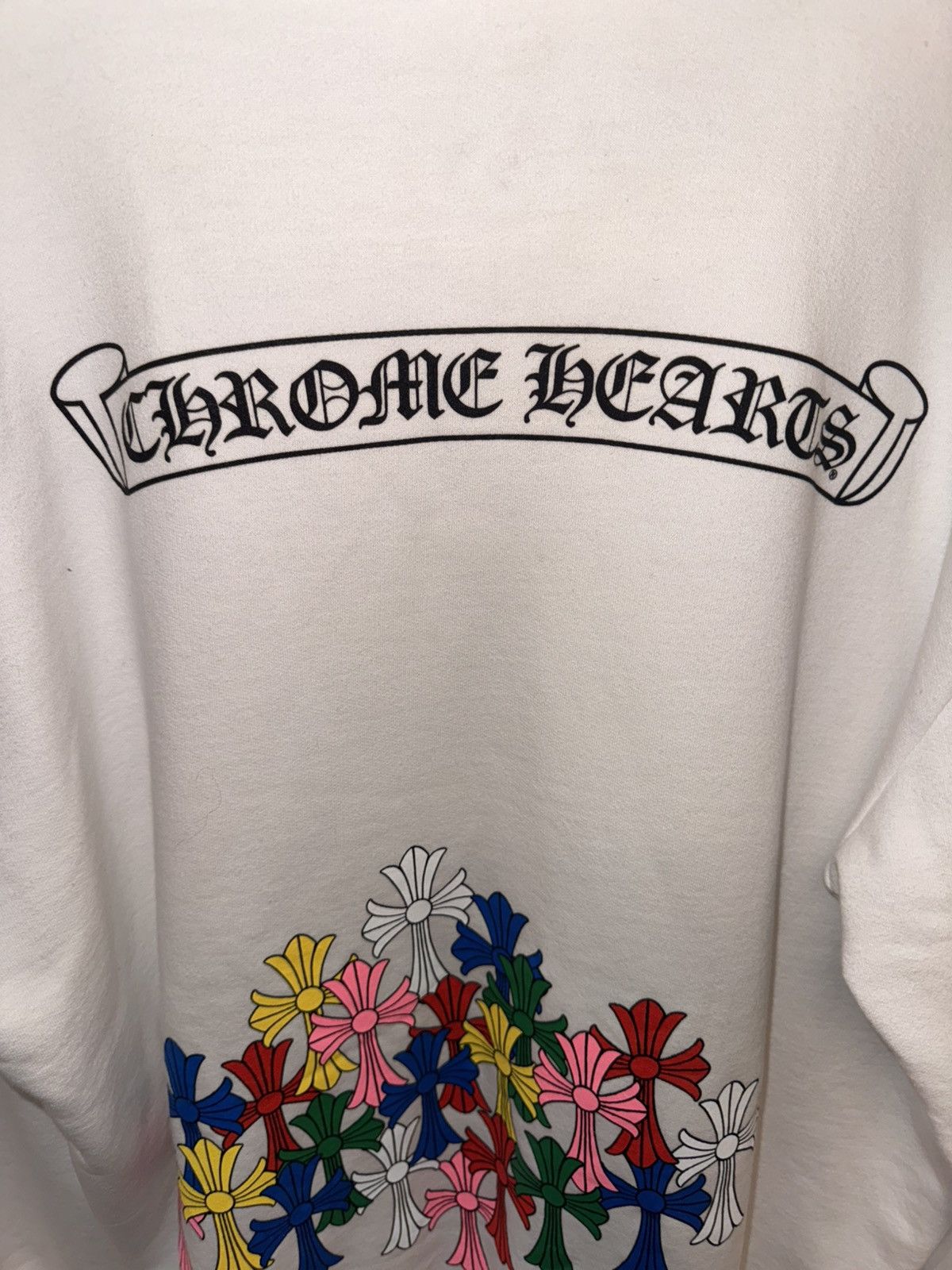 Chrome Hearts Chrome Hearts Multi Color Cemetery Cross Hoodie White Size US L / EU 52-54 / 3 - 10 Thumbnail