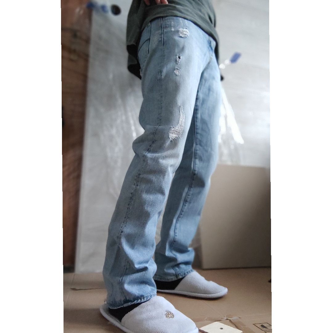 G-Star Mid Skinny Raw Denim Pants Baggy Distressed Goth y2k G-STAR Size US 31 - 16 Thumbnail