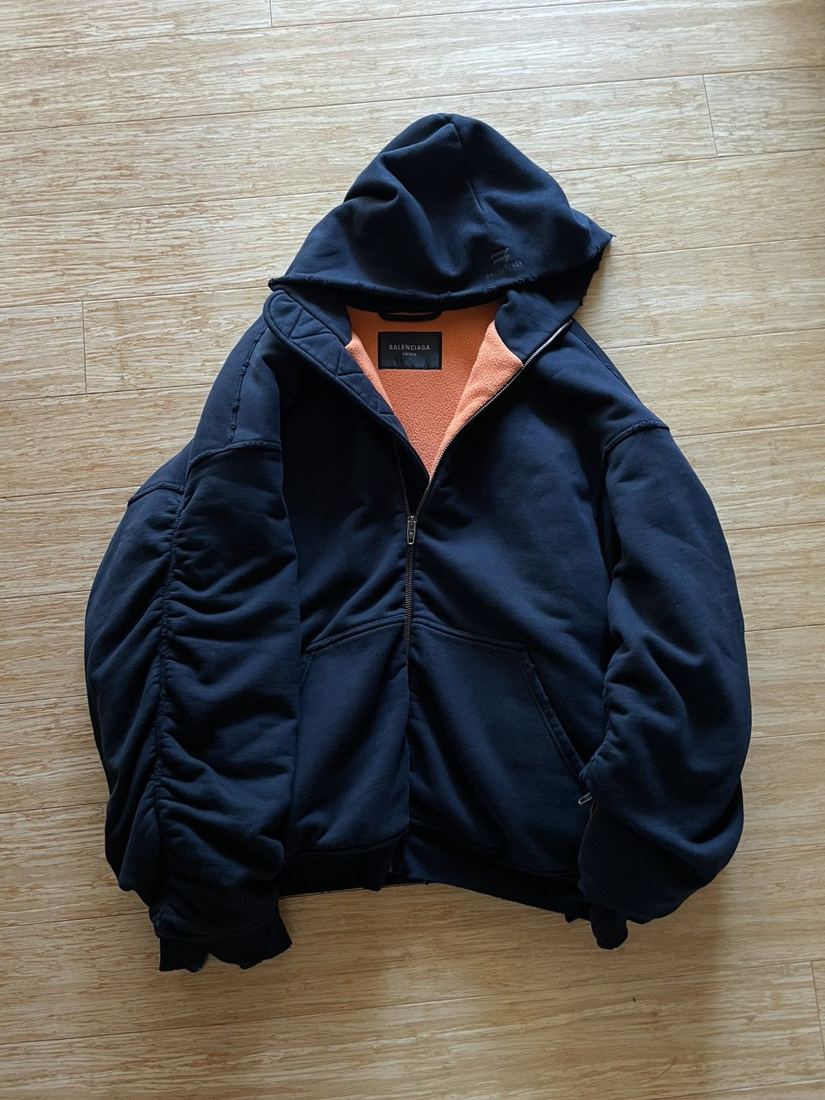 Balenciaga Balenciaga Oversized Bomber Hoodie Size US S / EU 44-46 / 1 - 3 Thumbnail