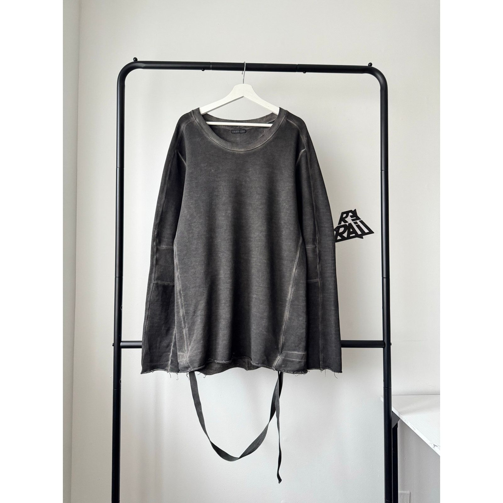 Alexandre Plokhov Alexandre Plokhov Distressed Long Sleeve Raw Hem Grey Size US L / EU 52-54 / 3 - 1 Thumbnail