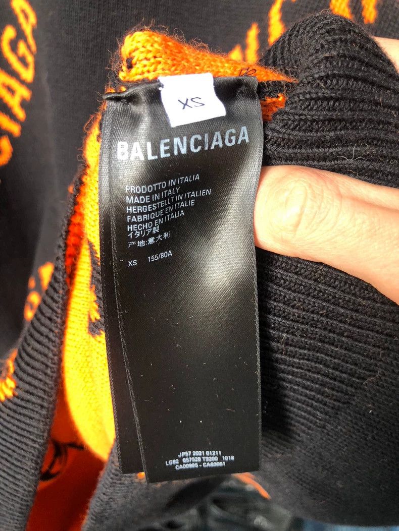 Balenciaga Barrage collarless sweater