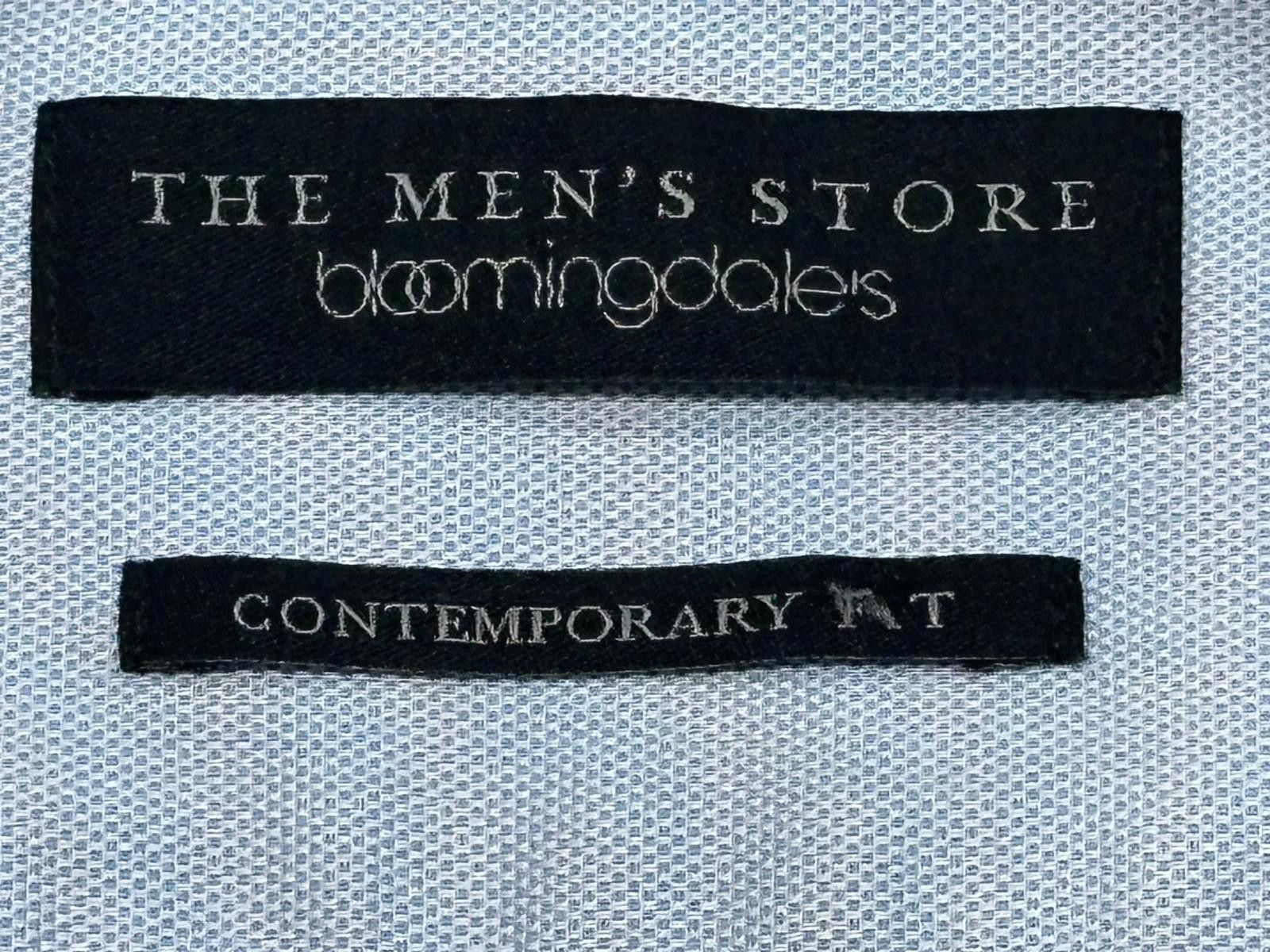 Bloomingdale's Bloomingdales Contemporary Button Up Blue Mens L 16.5-34/35 Size US L / EU 52-54 / 3 - 7 Thumbnail