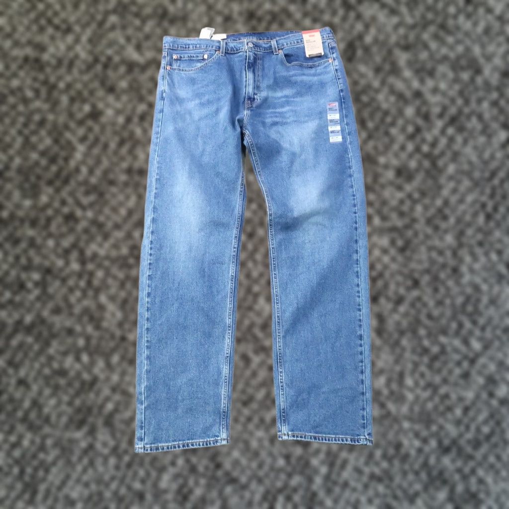 Levi's Levi's 505 Regular Fit Straight Leg Jeans Men's 38x34 Blue Denim NEW Size US 38 / EU 54 - 1 Thumbnail
