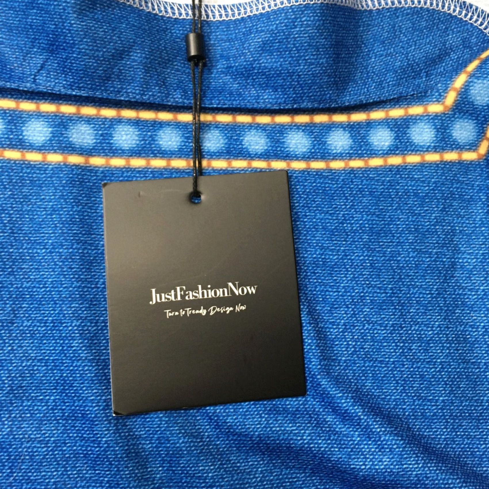 Fashion Nova Just Fashion Now Top Womens large bohemian Short Sleeve blue Size L / US 10 / IT 46 - 3 Thumbnail