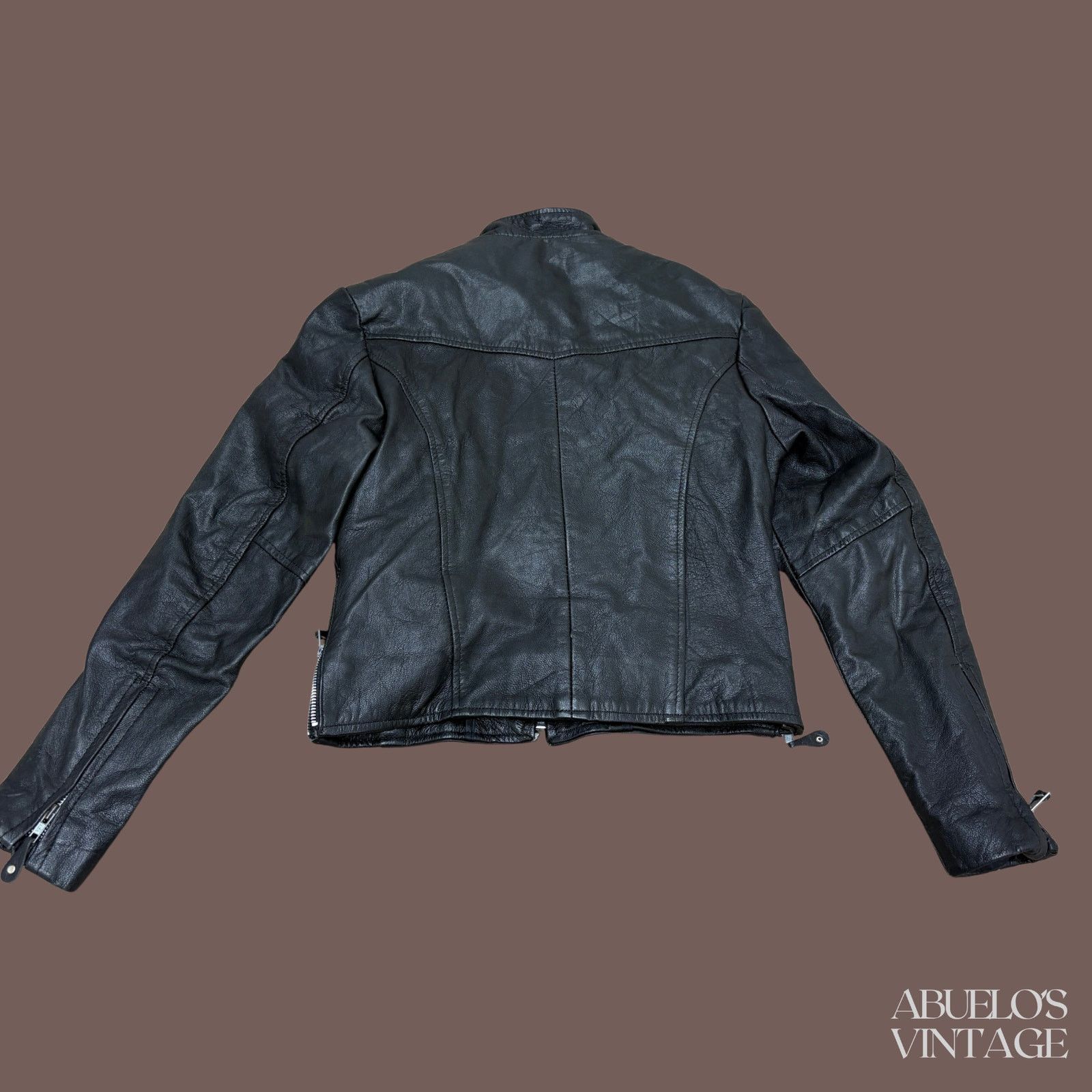 Hudson Leather Moto Jacket | Hudson Black Cropped | 90s Biker Size S / US 4 / IT 40 - 4 Thumbnail