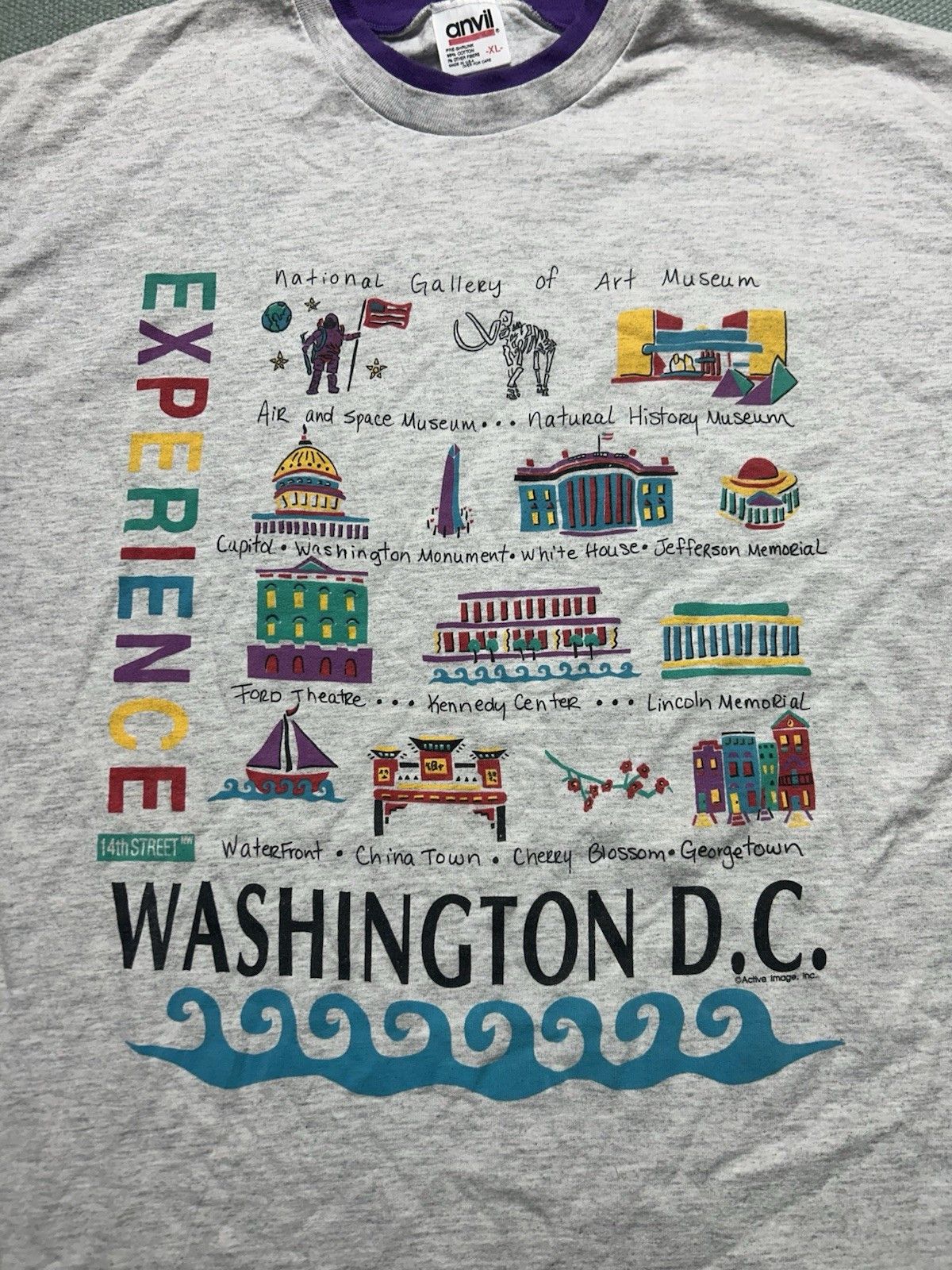 Vintage Vtg t shirt Washington DC art museum capitol tour cotton XL Size US XL / EU 56 / 4 - 2 Thumbnail