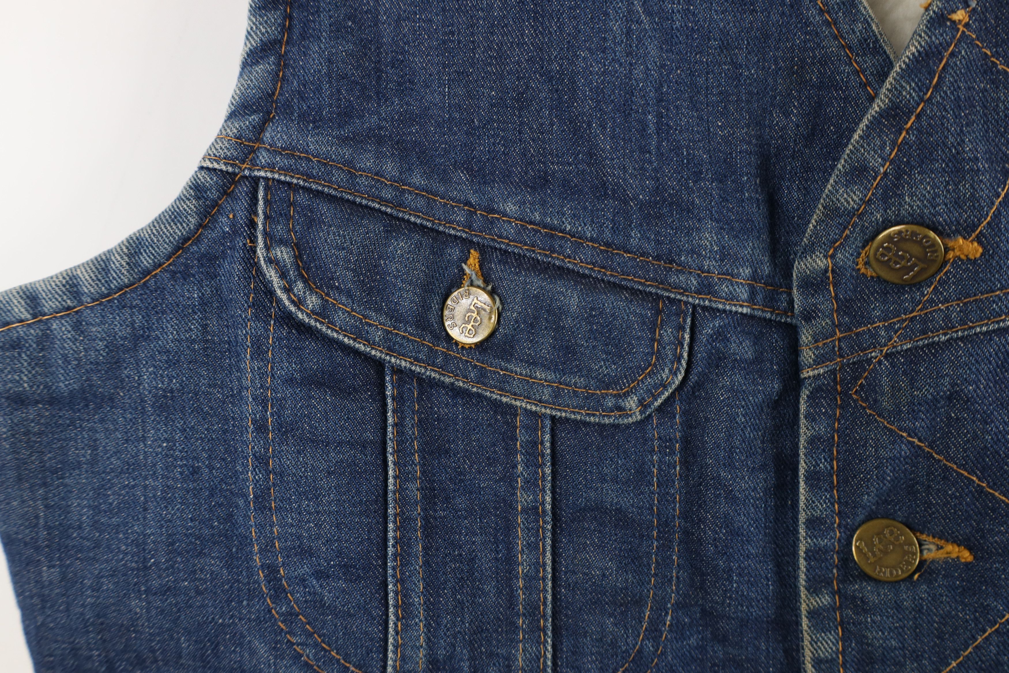 Lee × Vintage Vintage 60s 70s Lee Storm Rider Lined Denim Vest Jacket USA Size US M / EU 48-50 / 2 - 8 Thumbnail
