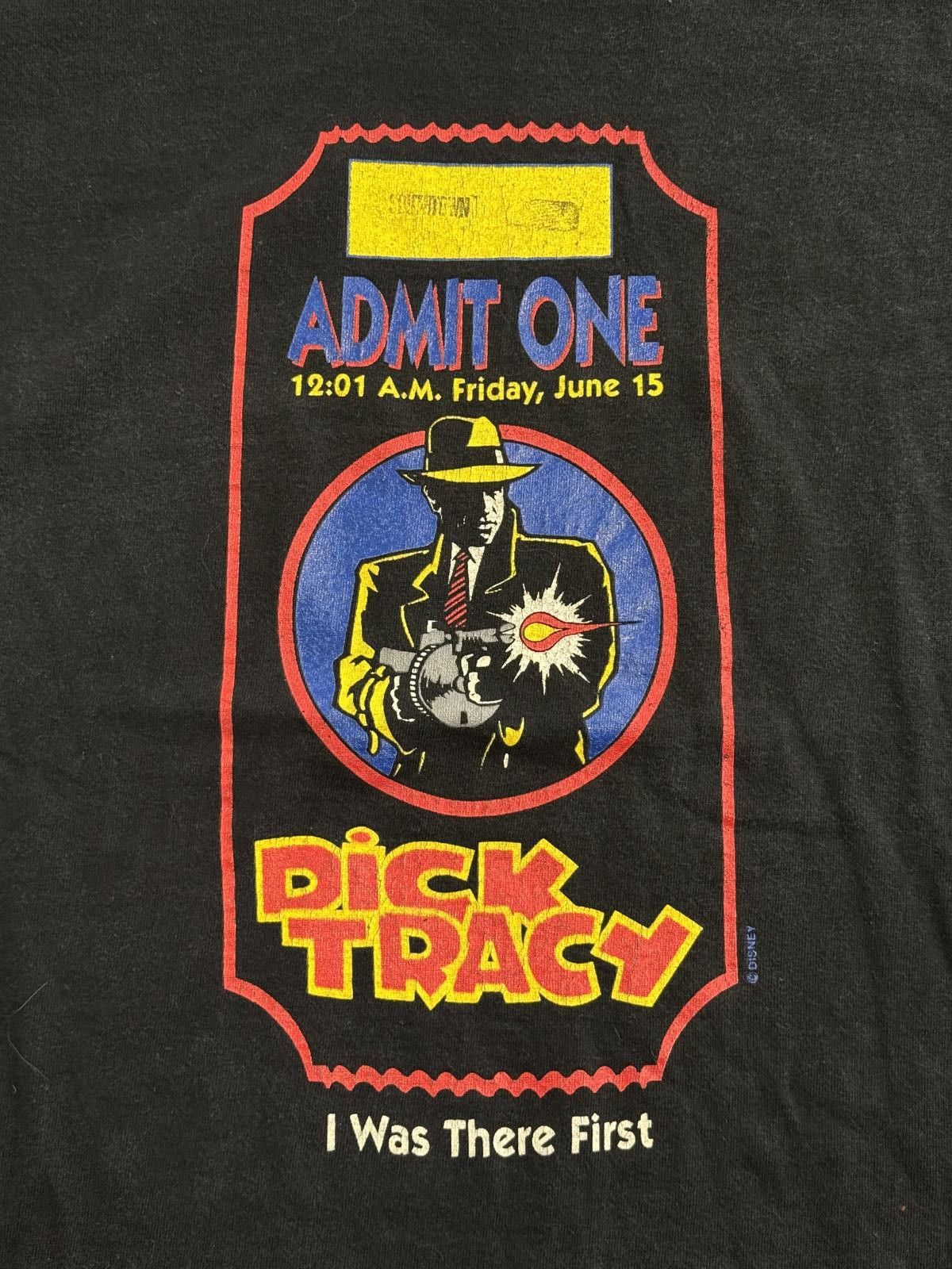 Designer Vintage Dick Tracy Movie T-shirt Admit One I Was There - L Size US L / EU 52-54 / 3 - 3 Thumbnail