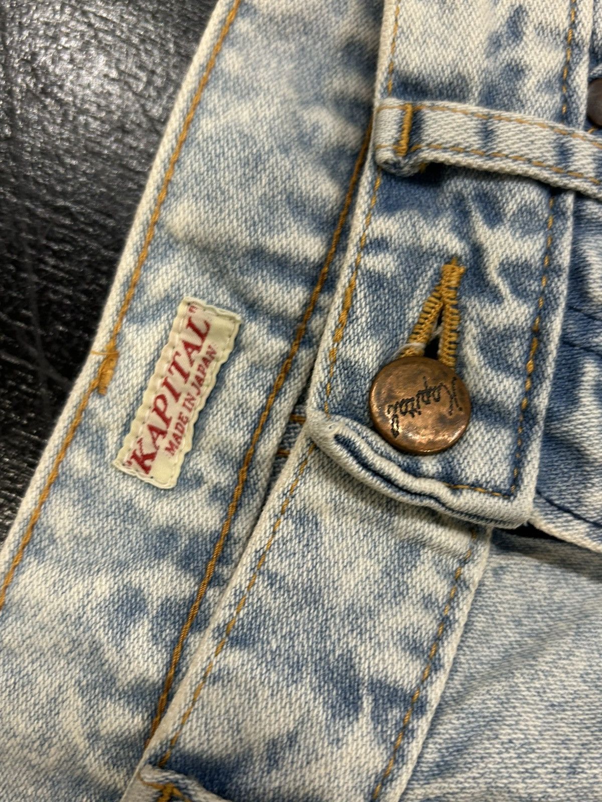 Kapital Kapital OKABILLY Reconstructed Denim Pants Size US 32 / EU 48 - 3 Thumbnail
