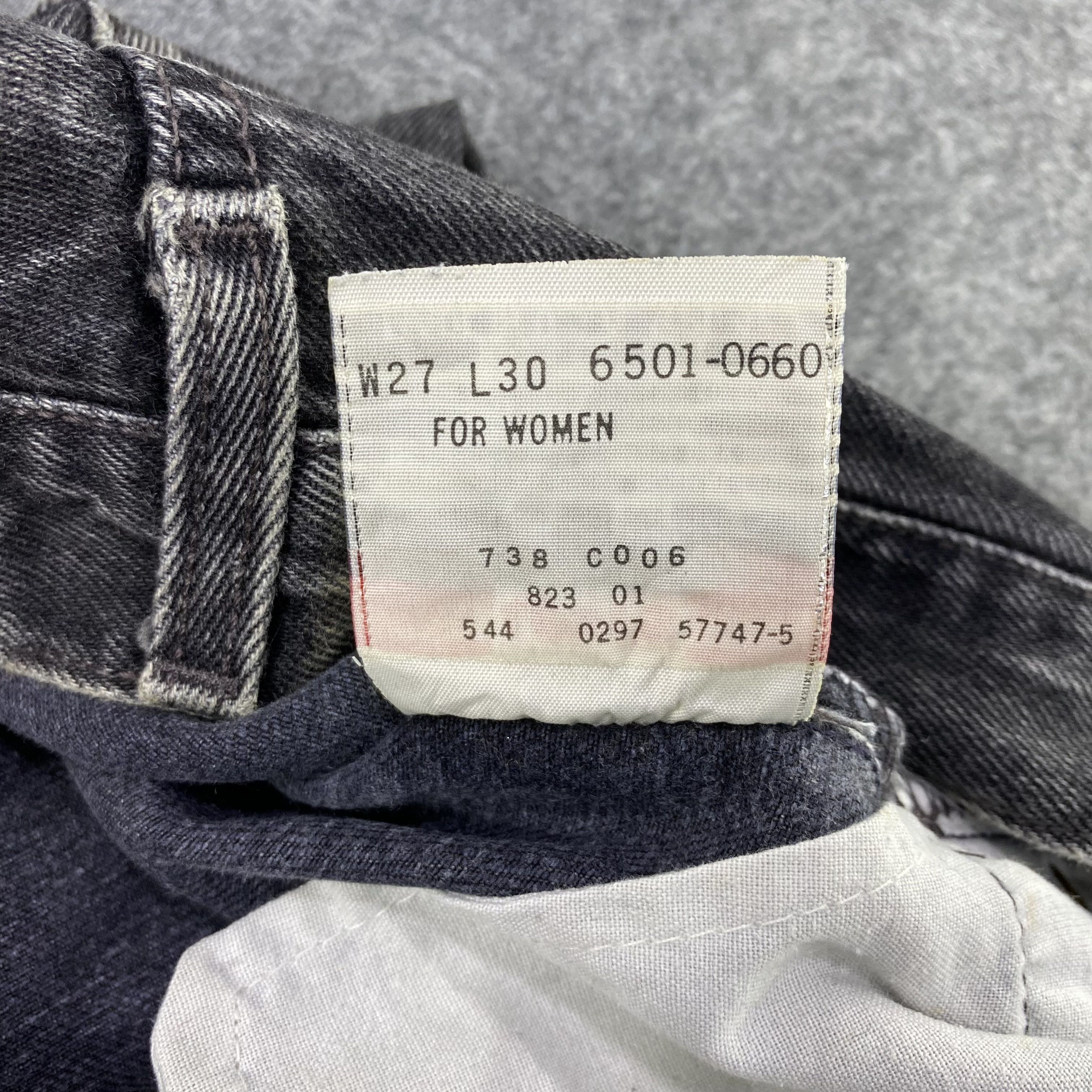 Jean × Levi's × Vintage Vintage Levi's 501 Black Wash Jeans-J1172 Size 27" / US 4 / IT 40 - 10 Thumbnail