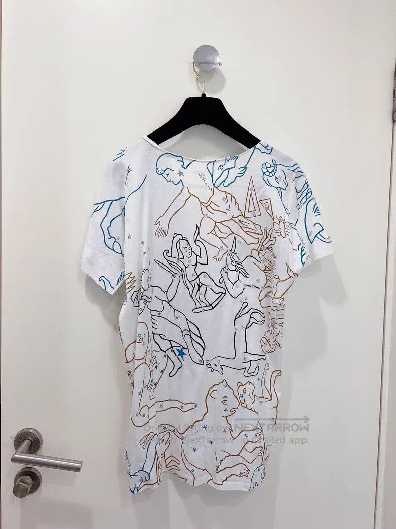 Hermes Hermes Constellation Printed Loose Short Sleeve T-Shirt Size XS / US 0-2 / IT 36-38 - 2 Thumbnail