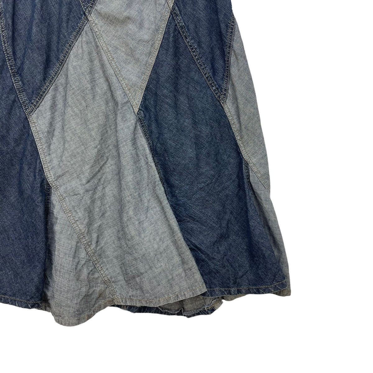 Japanese Brand × Other Patchwork Denim Skirt Size 30" / US 8 / IT 44 - 6 Thumbnail
