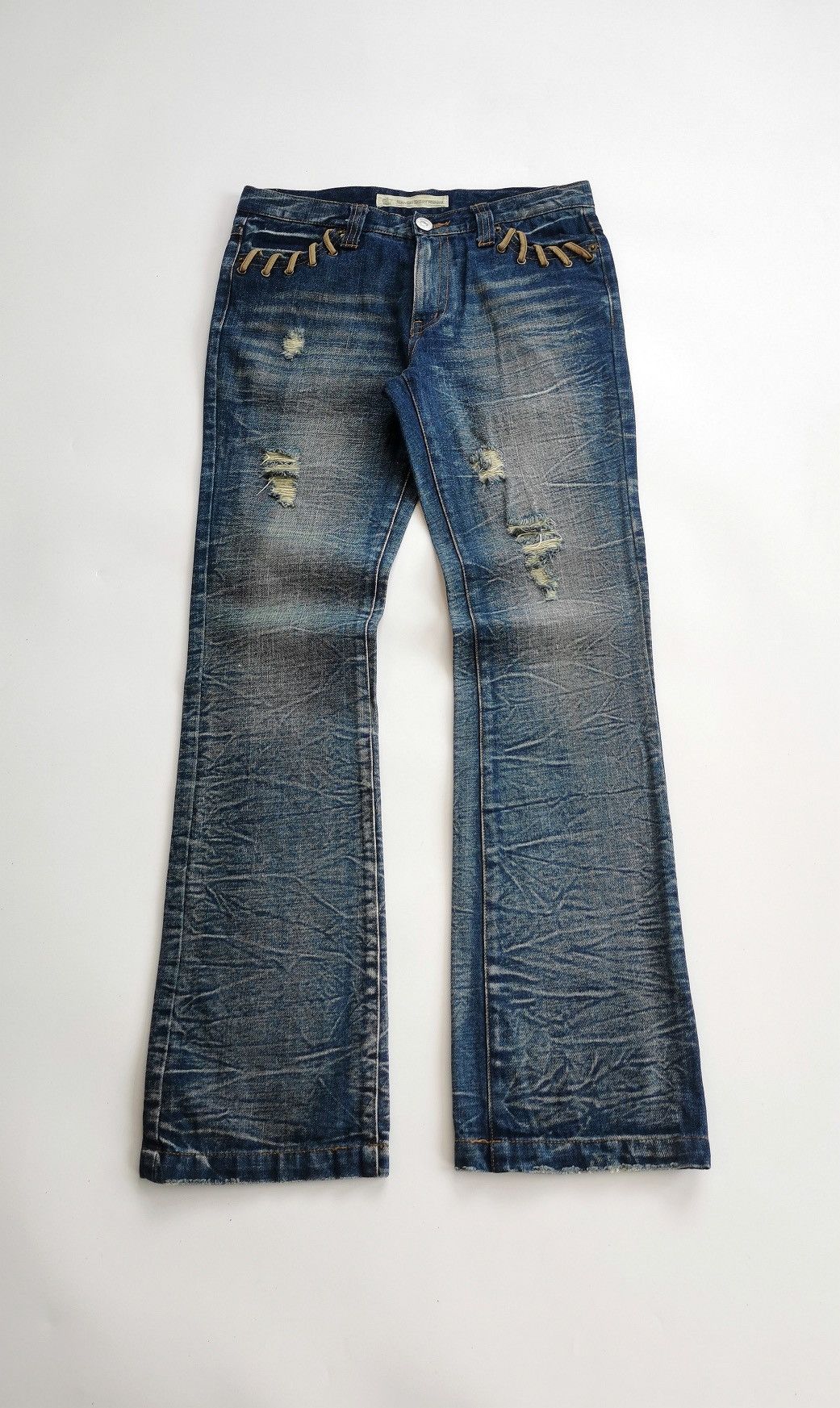 Tornado Mart Bootcut Nouveau Brillant Homme Denim Jeans Size US 30 / EU 46 - 2 Thumbnail