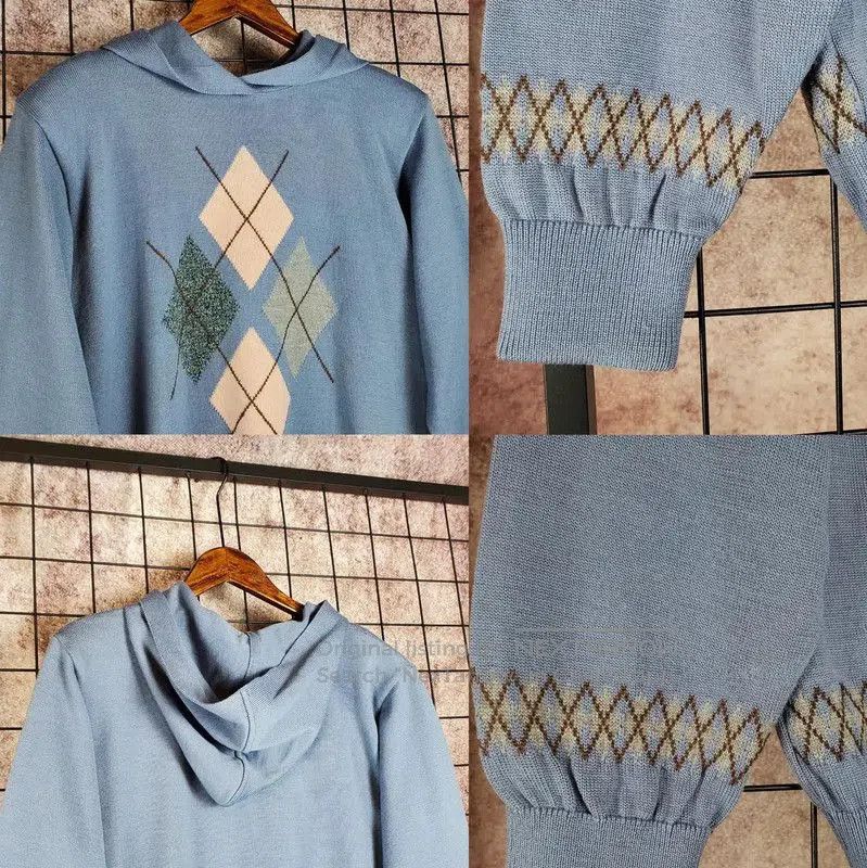 Dior Dior Blue Wool Blend Logo Pullover Sweater . Size L / US 10 / IT 46 - 3 Thumbnail