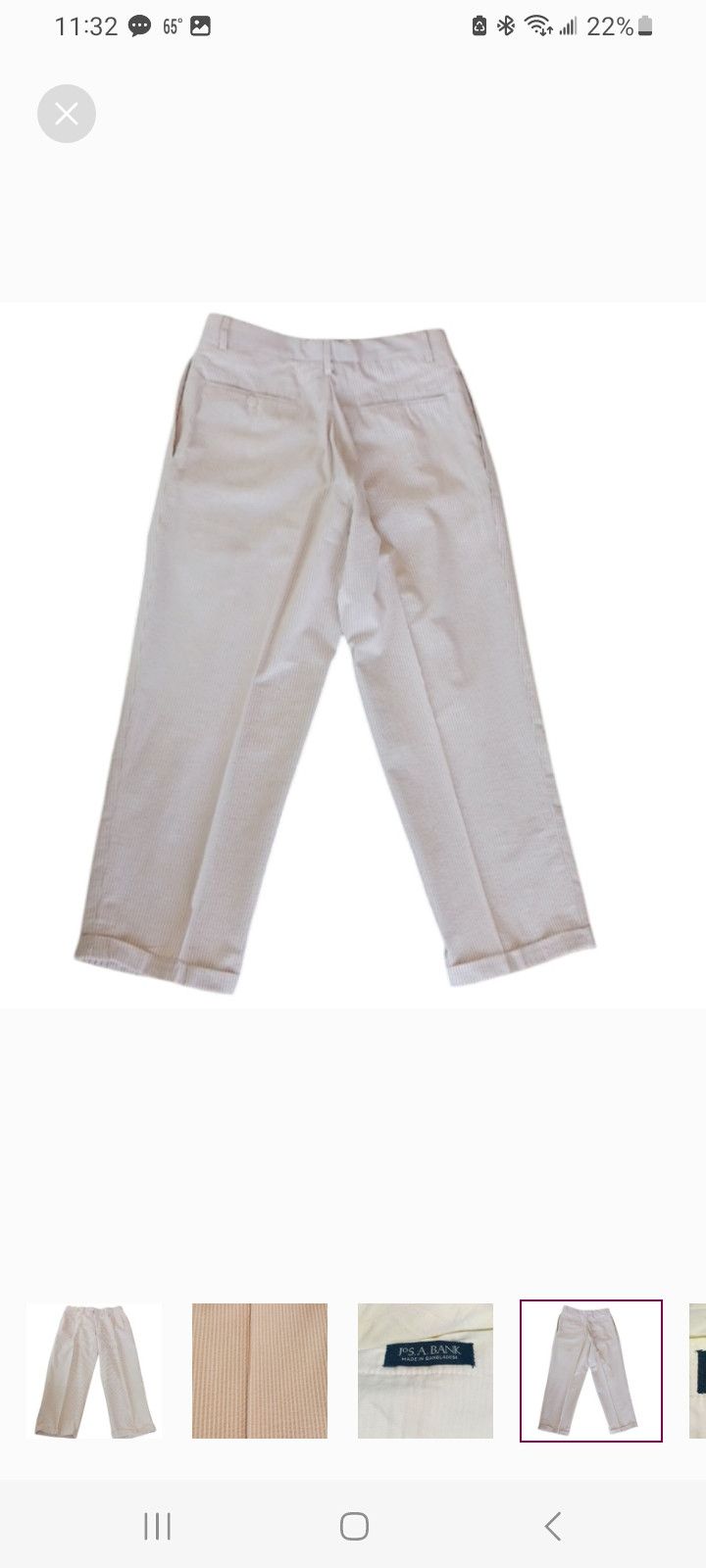 Jos. A. Bank Jos. A. Bank Seersuckle Striped Pants Size US 34 / EU 50 - 4 Thumbnail