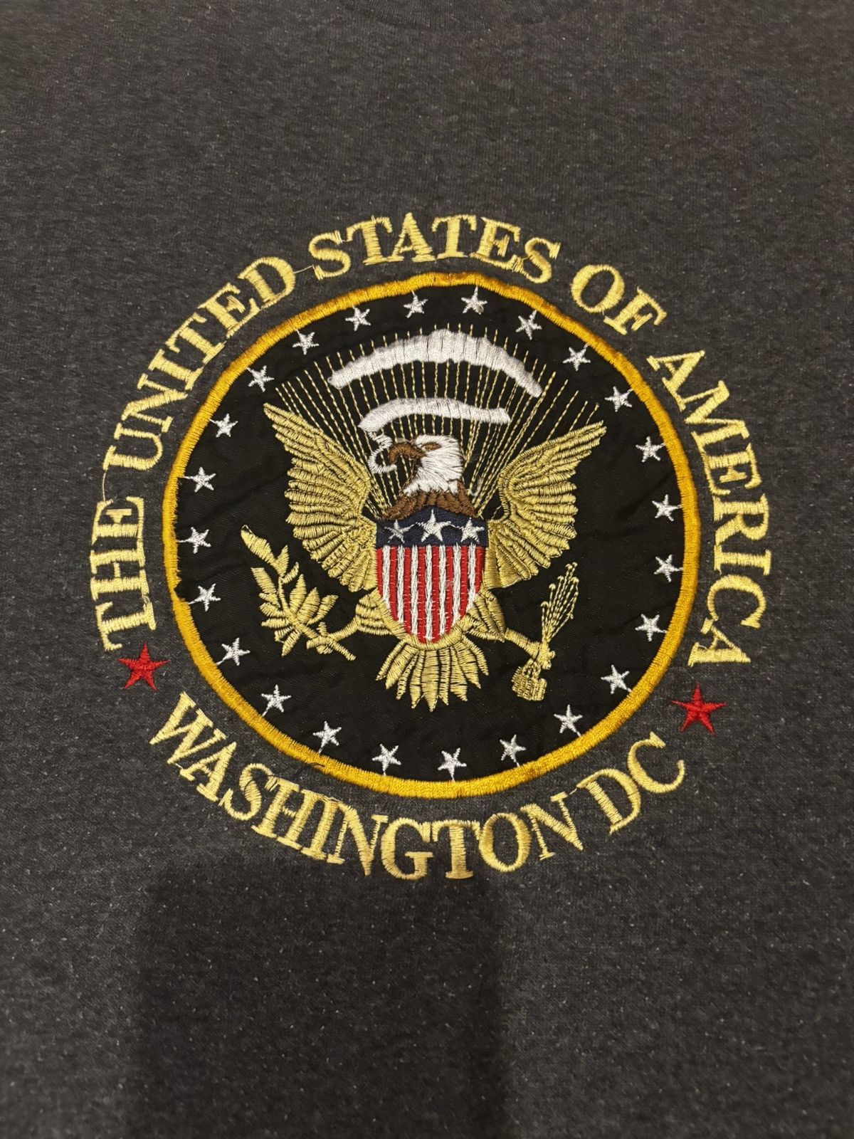 Delta Gray USA embroidered T.shirt.mt8540 Size US XXS / EU 40 - 3 Thumbnail