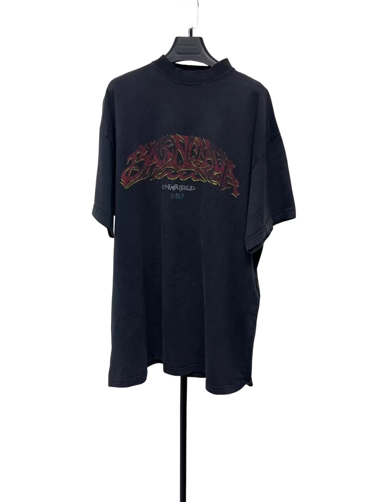 Balenciaga Balenciaga Offshore Graphic Print T-Shirt Size 2 Size US M / EU 48-50 / 2 - 1 Thumbnail