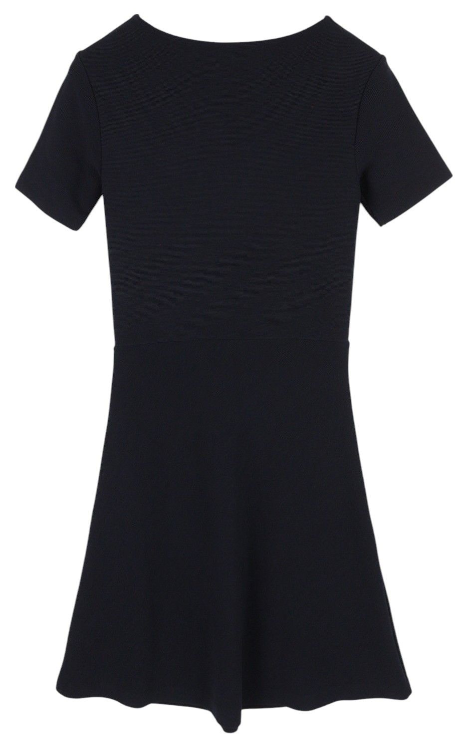Gant RIB STRUCTURE S Blue Short Sleeve V-Neck Dress 84954 Size S / US 4 / IT 40 - 2 Thumbnail