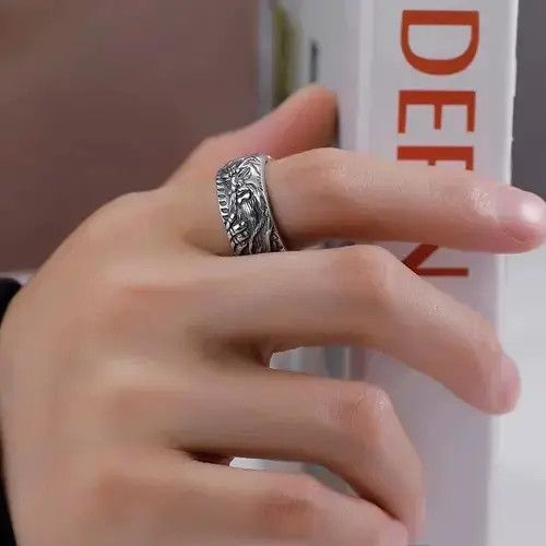 Jewelry × Vintage new fashion Guan Gong ring Size ONE SIZE - 2 Thumbnail