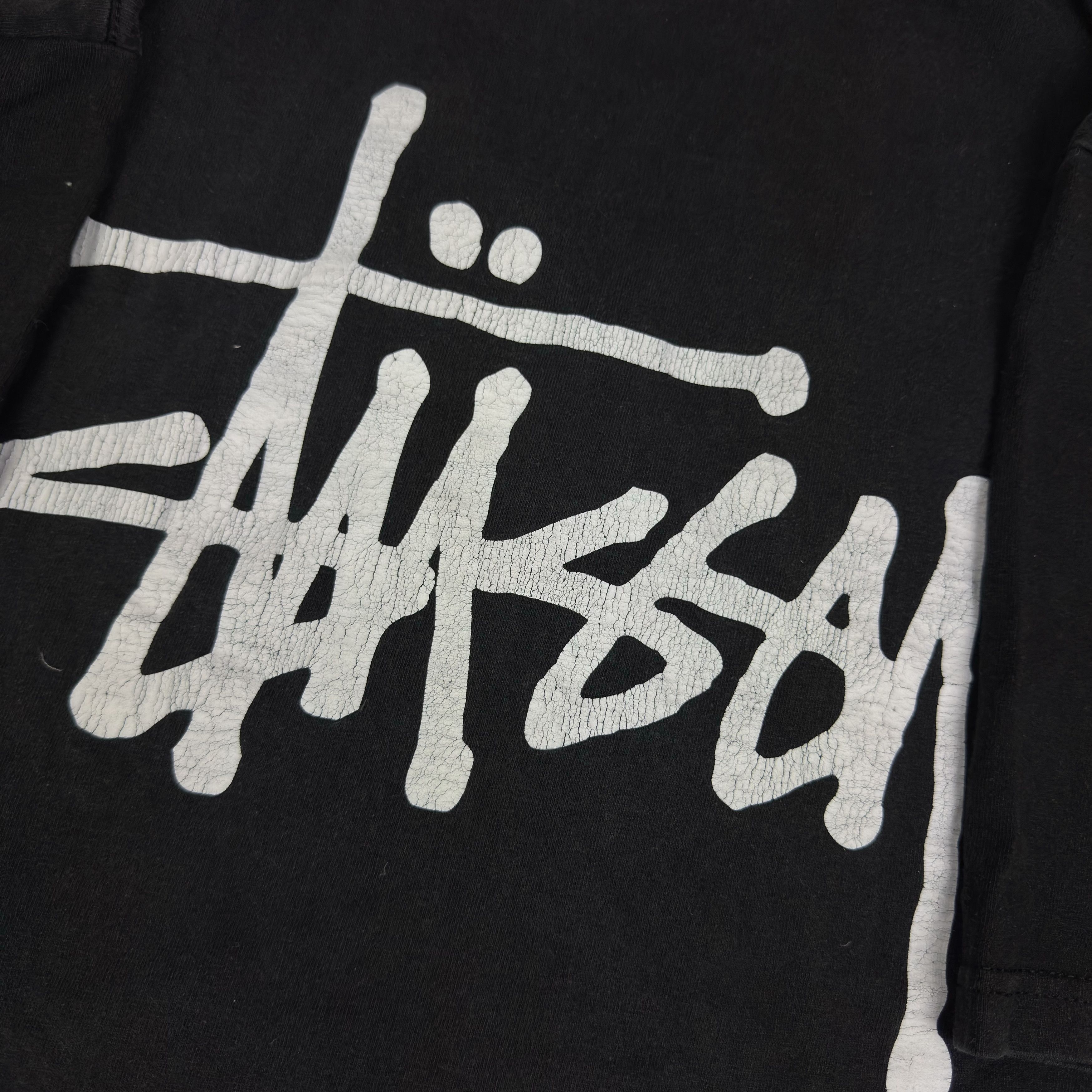 Stussy Basic Stüssy Tee Men's Black Cotton Pullover T-Shirt Large Size US L / EU 52-54 / 3 - 6 Thumbnail