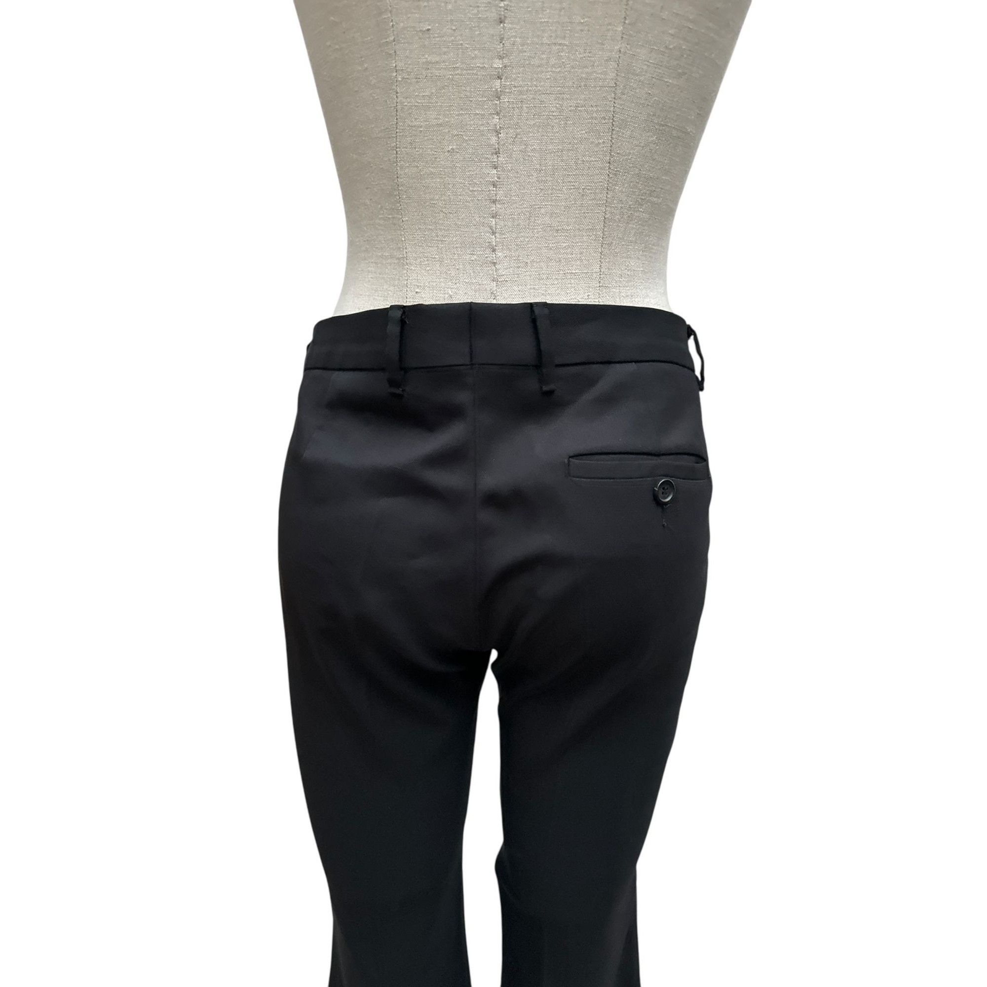 Miu Miu Grey Wool Low-Rise Flared Pants Size 28" / US 6 / IT 42 - 6 Thumbnail