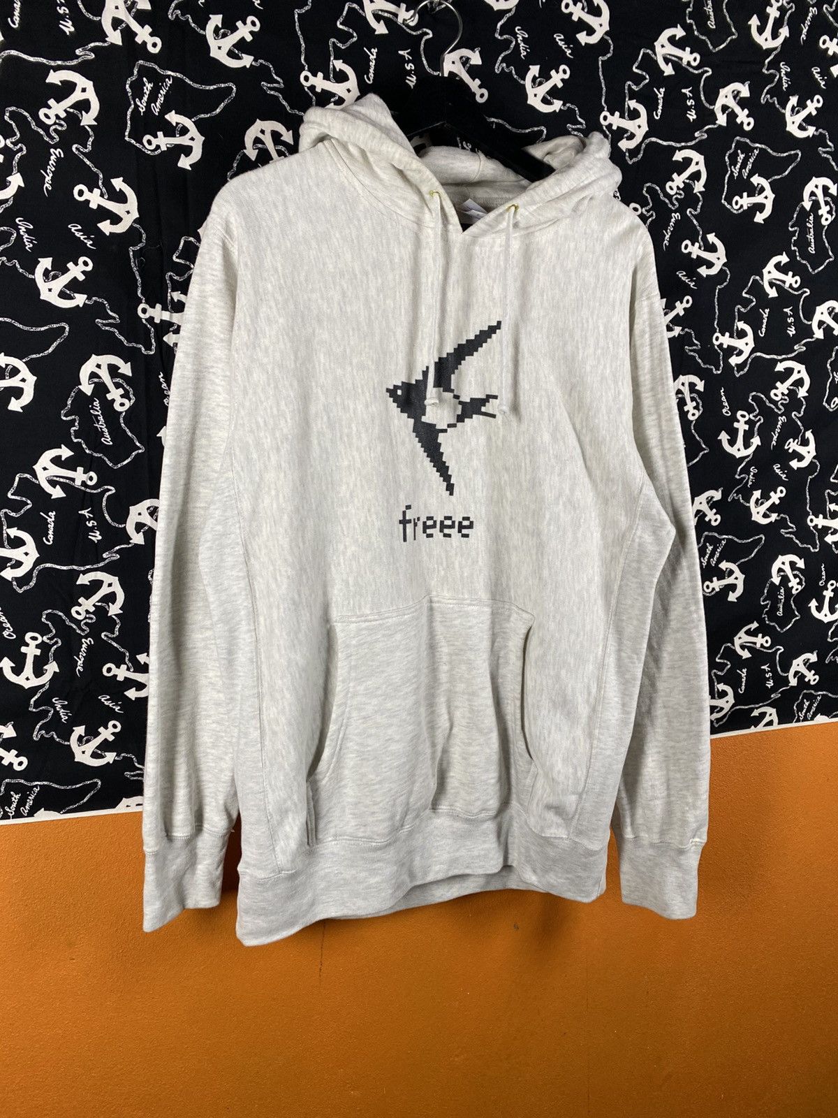 Vintage United Athle Grey Graphic Pullover Hoodie Heavyweight Size US L / EU 52-54 / 3 - 5 Thumbnail