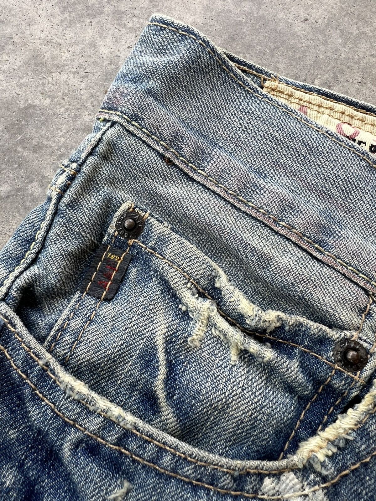 Abercrombie & Fitch × If Six Was Nine × Japanese Brand 💥Flare💥Vintage Abercrombie & Fitch Distress Jean Size US 31 - 11 Thumbnail