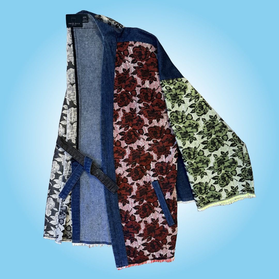 FRIED RICE Unisex Floral & Denim Kimono Size US L / EU 52-54 / 3 - 1 Thumbnail