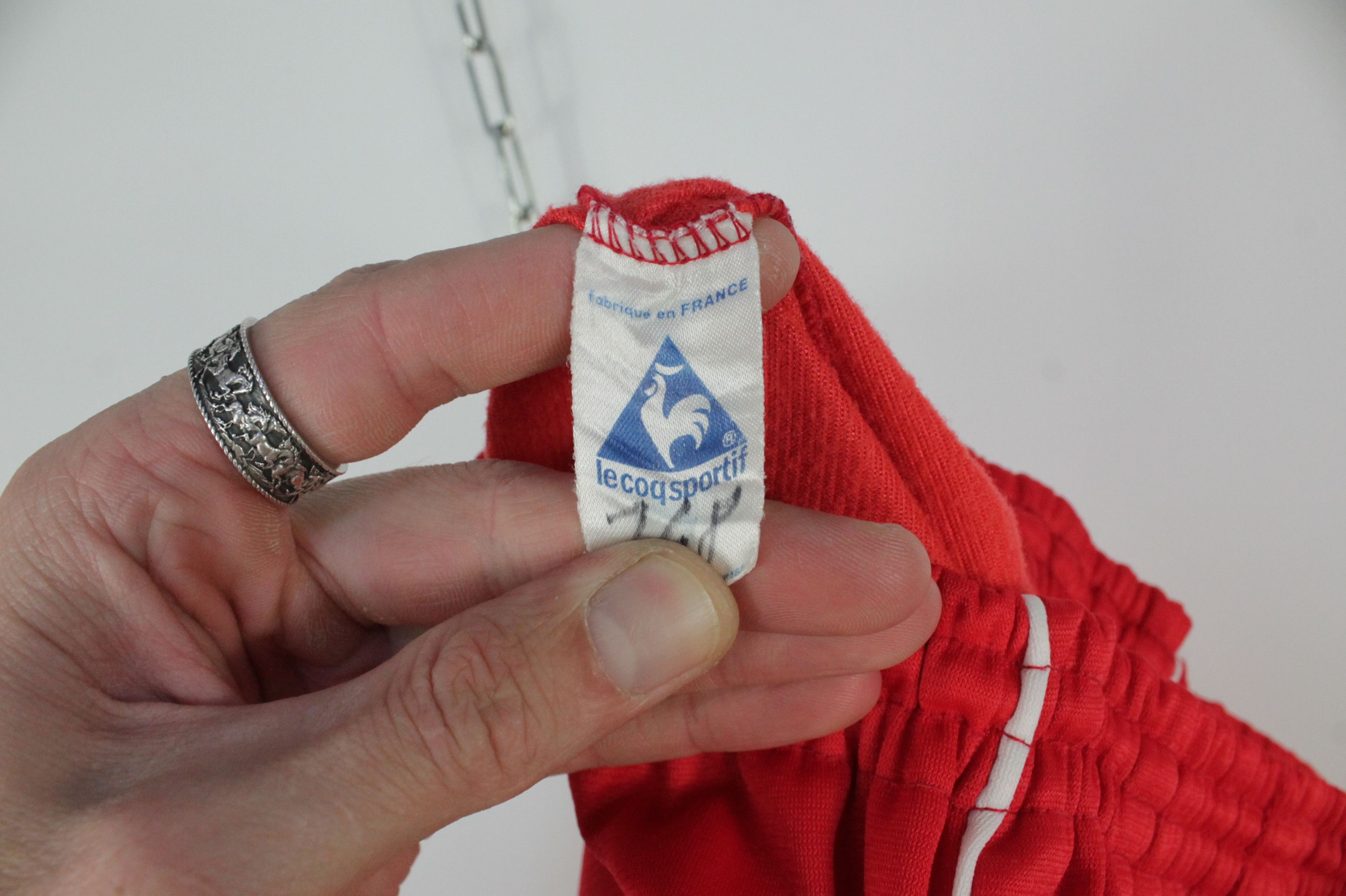 Le Coq Sportif RARE Vintage 80's Le Coq Sportif Red Tracksuit Satus Suisse Size US S / EU 44-46 / 1 - 15 Thumbnail
